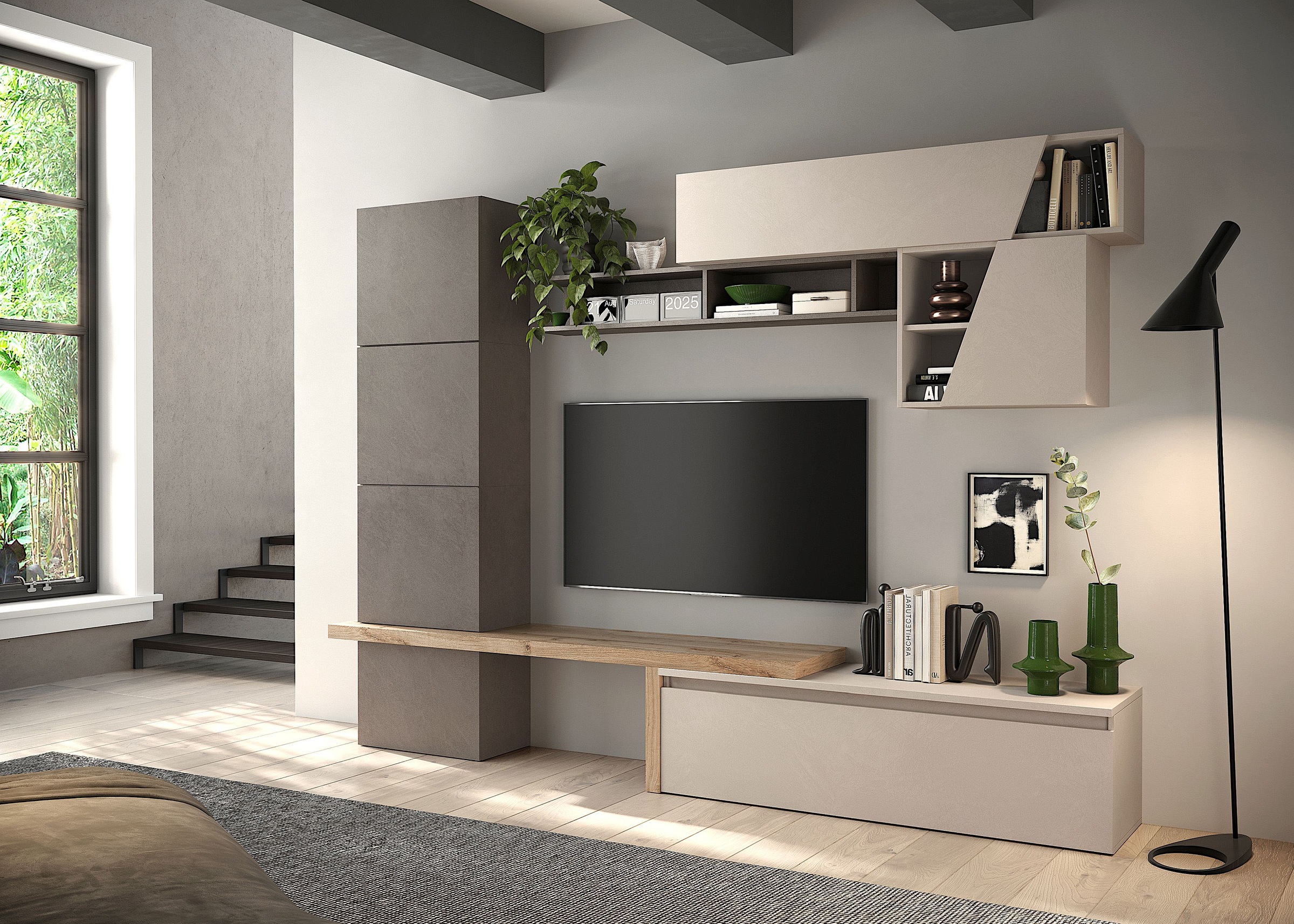 INOSIGN Wohnwand "Infinity, 9tlg. Breite 280 cm, moderne Mediawand" 9 Stk. günstig online kaufen