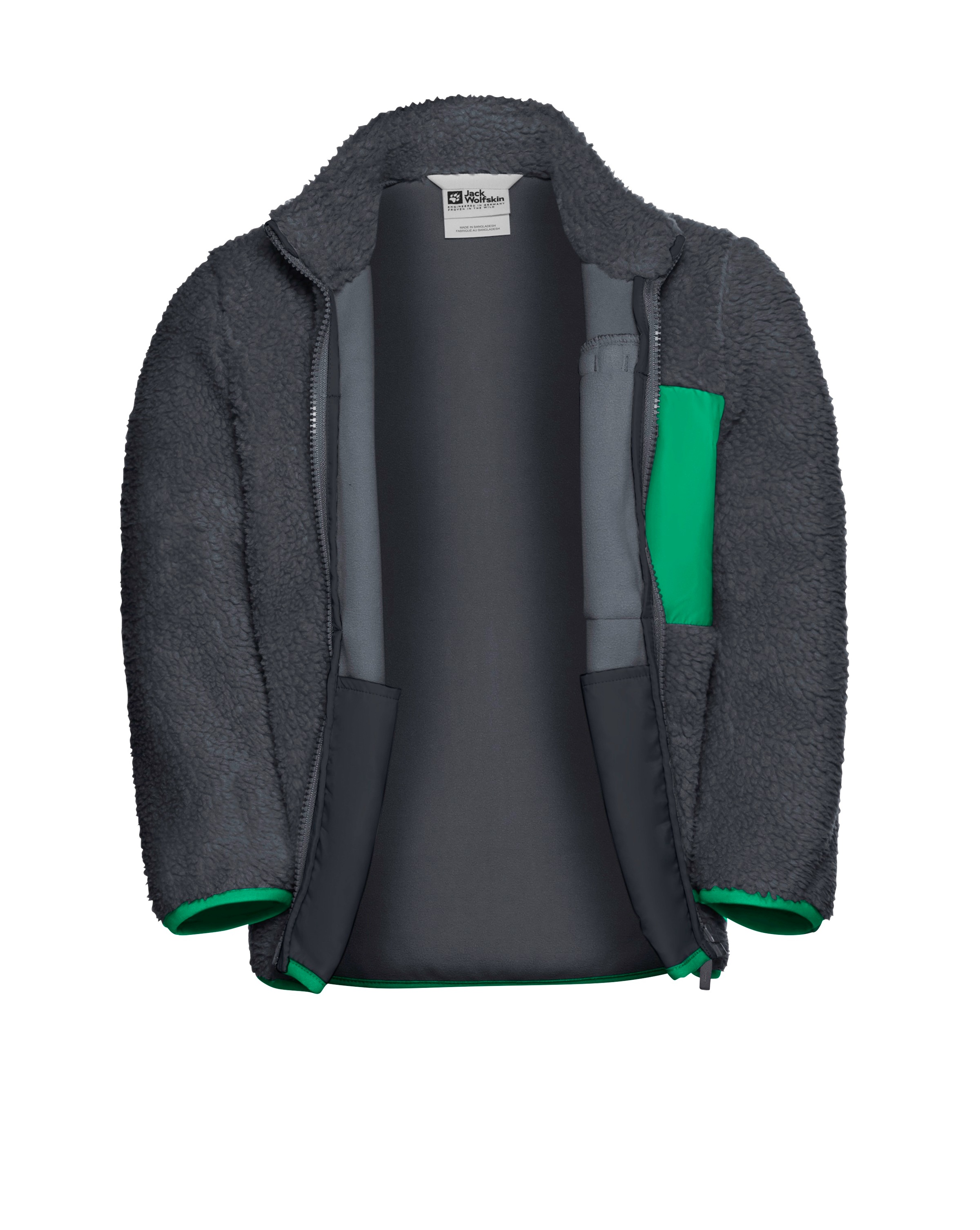Jack Wolfskin Fleecejacke »ICE CURL JACKET K«, Wärmend, winddicht, Übergangsjacke