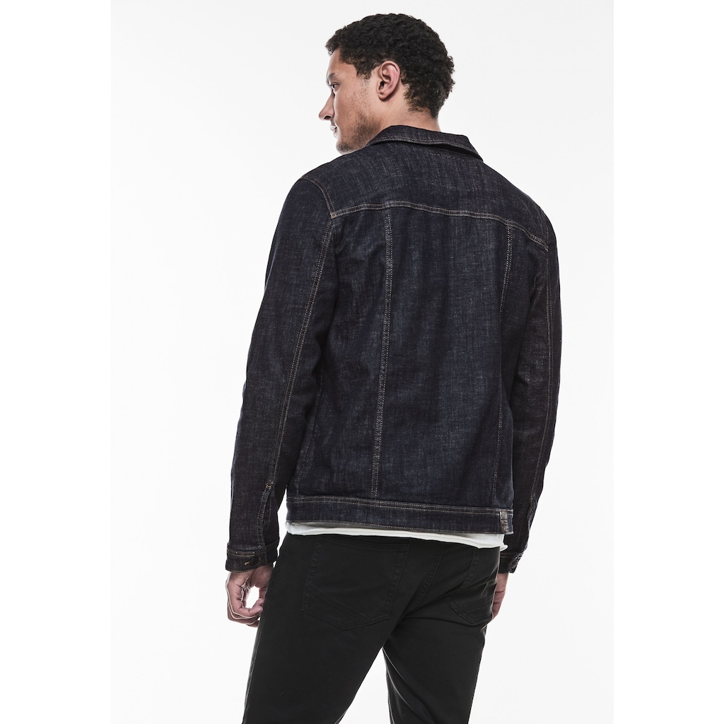 STREET ONE MEN Jeansjacke, ohne Kapuze, mit Brusttaschen