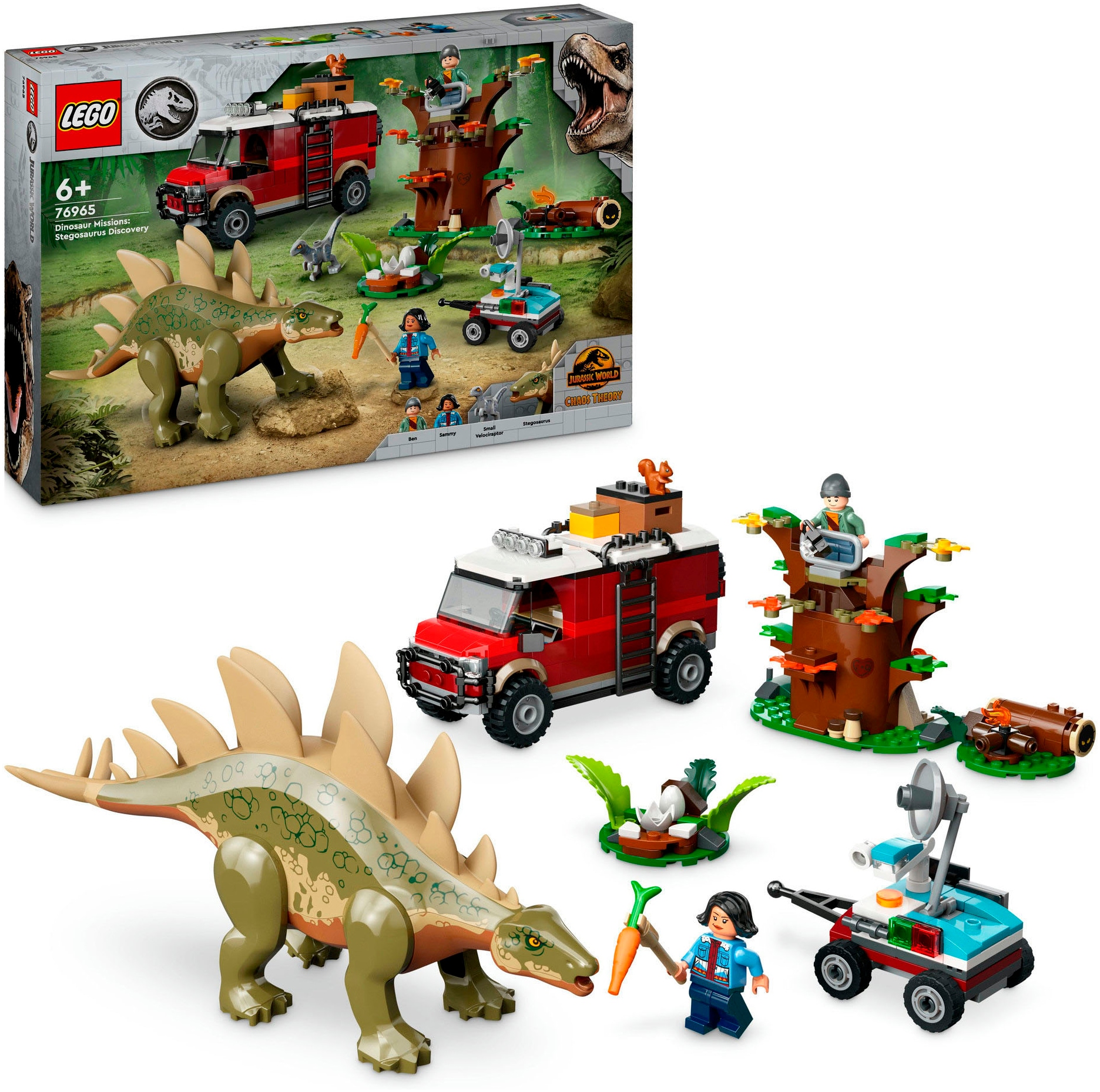 LEGO® Konstruktionsspielsteine »Dinosaurier-Missionen: Entdeckung des Stegosaurus (76965)«, (420 St.), LEGO Jurassic World; Made in Europe