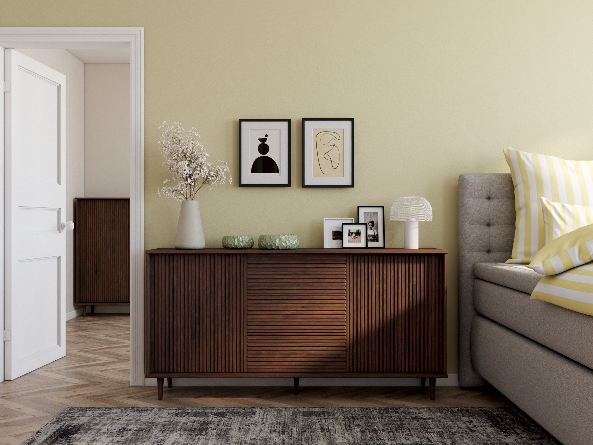 my home Teppich »Hamsa« rechteckig 9 mm Höhe dezenter Glanz, Schrumpf-Garn-Effekt, im Vintage-Look, dichte Qualität