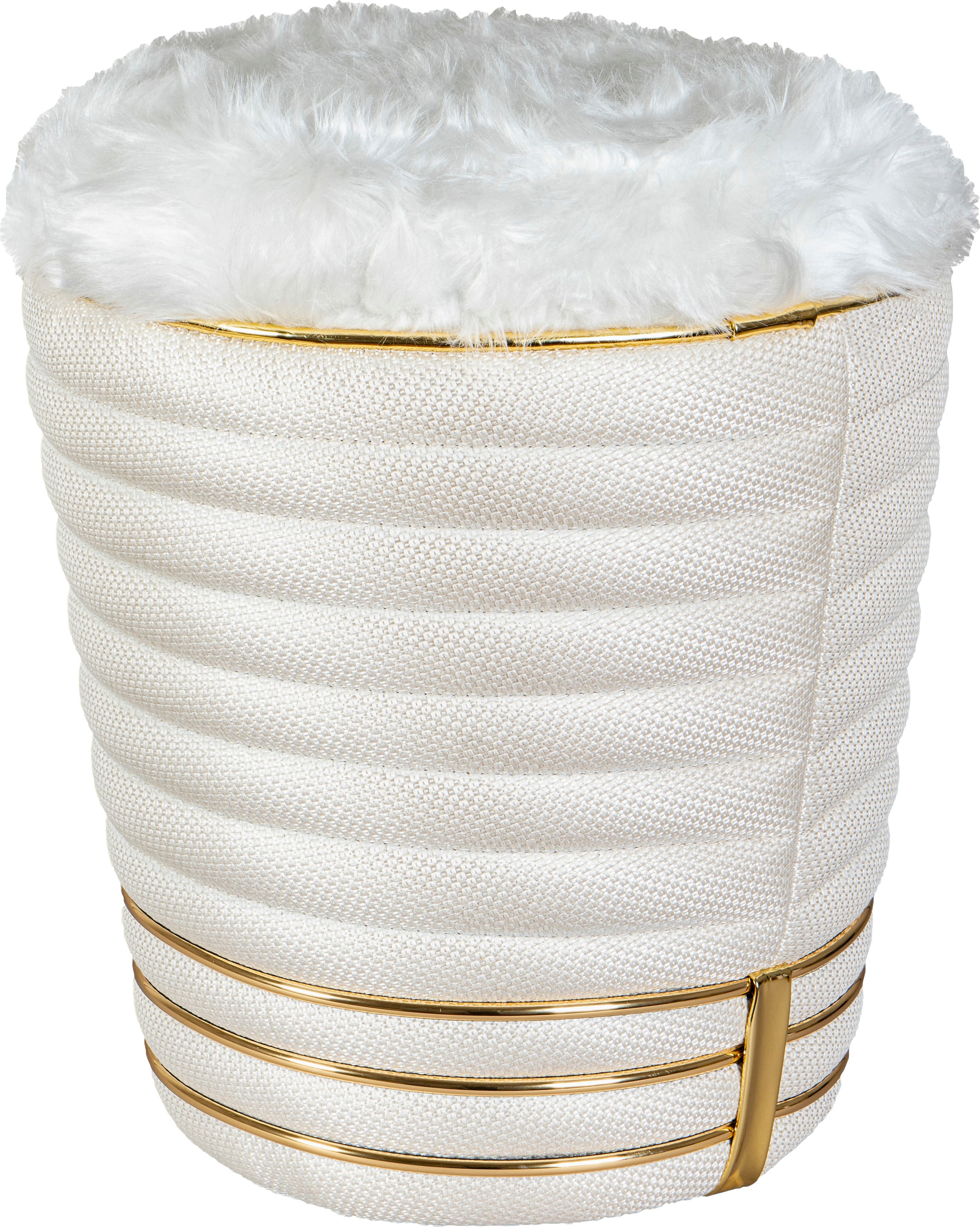 Kayoom Sitzhocker »Hocker Doric, trendiger Look, ästhetische Farbgebung, schöne Steppung«, (1 St.), komfortabel, hochqualitativ, pflegeleicht, hochwertige Materialien