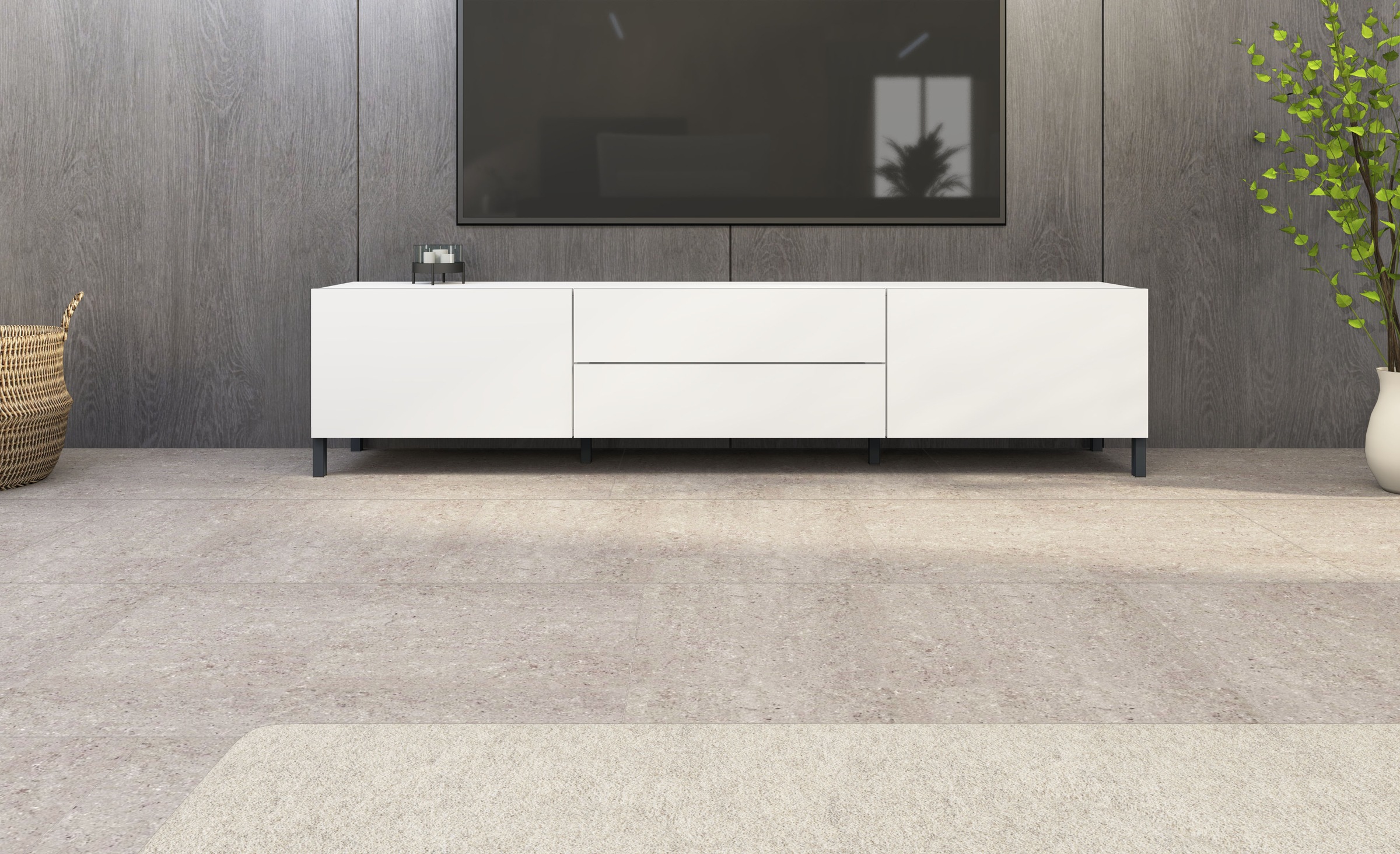 borchardt Möbel Lowboard "Sophia, TV-Schrank mit Metallfüßen, Breite 200 cm günstig online kaufen