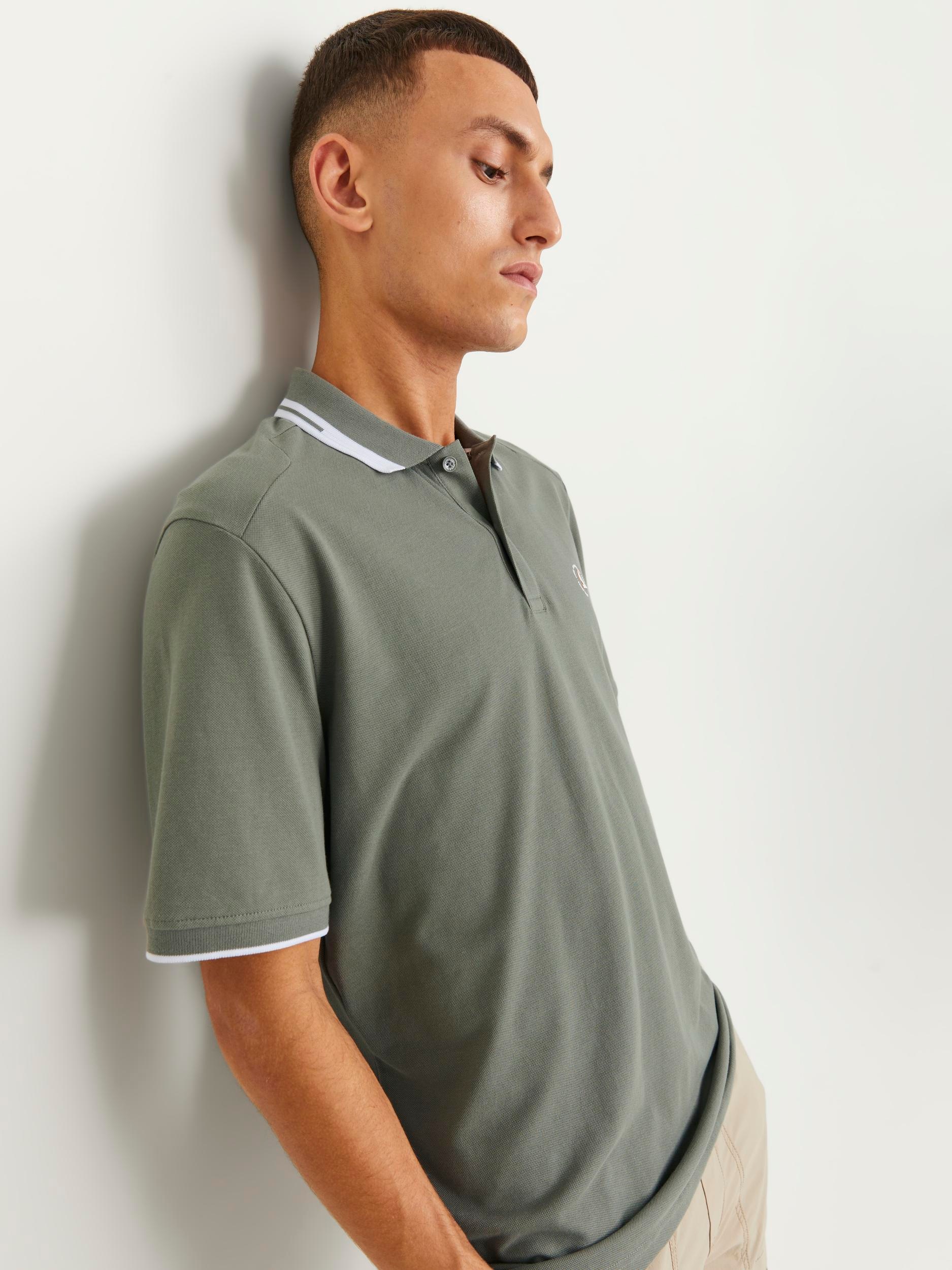 Jack & Jones Poloshirt "JCOHASS LOGO POLO SS LN" günstig online kaufen