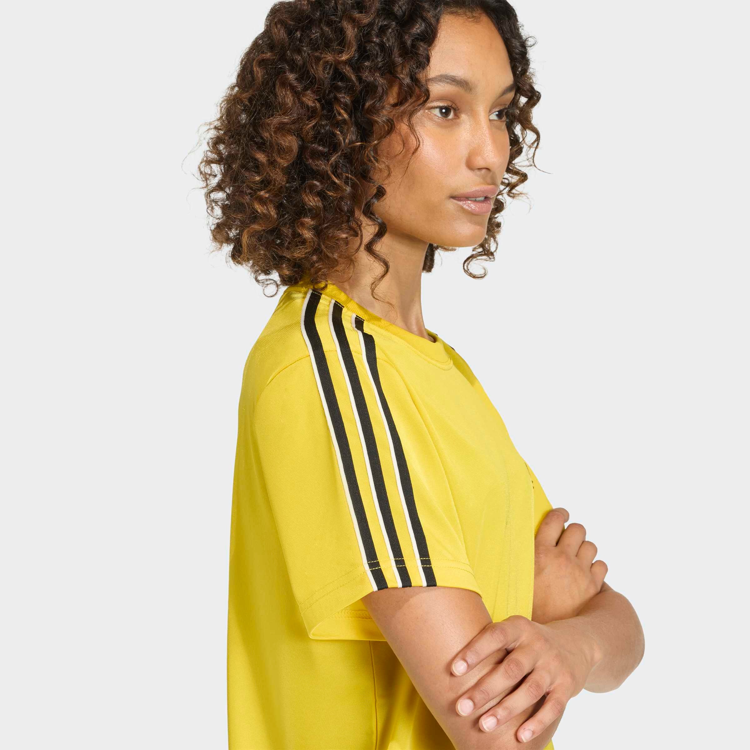 Adidas Originals T-shirt à Manches Courtes Firebird Eqt Yellow / Black / Off White 2XL Femme 3