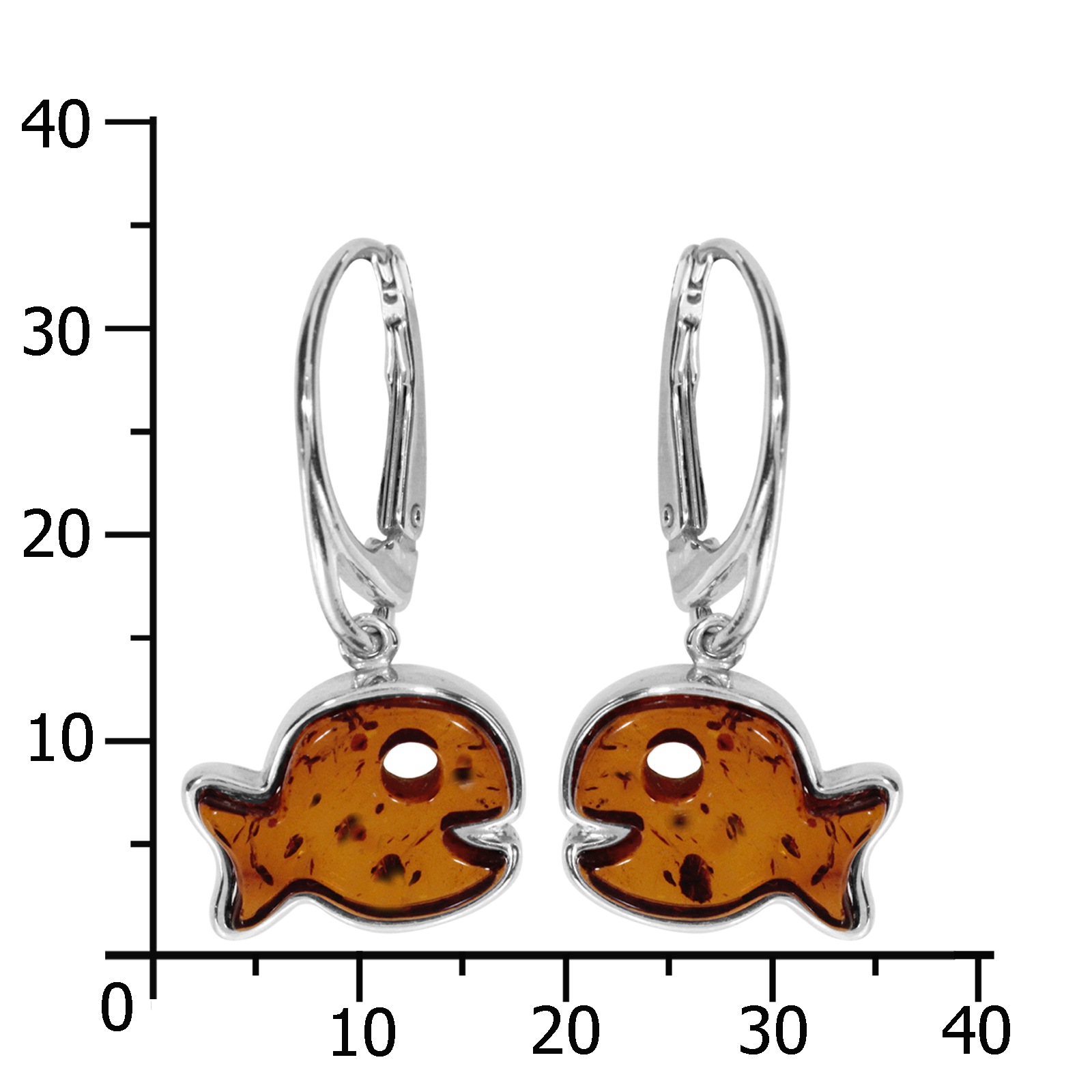 OSTSEE-SCHMUCK Paar Ohrhänger »Ostsee-Schmuck Ohrhänger Fisch Ohrhänger Fisch«, (2 tlg.)