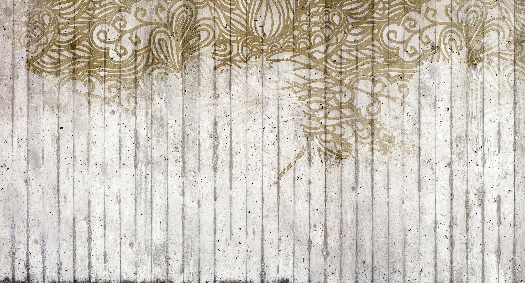Architects Paper Fototapete "Atelier 47 Concrete Ornament 2" mehrfarbig glatt Vlies, Wand, Schräge, Decke