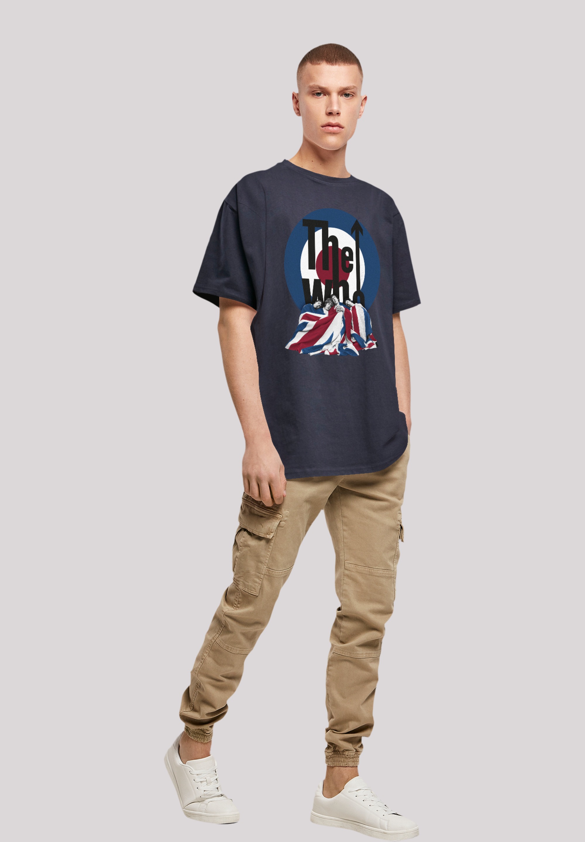 F4NT4STIC T-Shirt »The Who Flag Blanket«, Premium Qualität