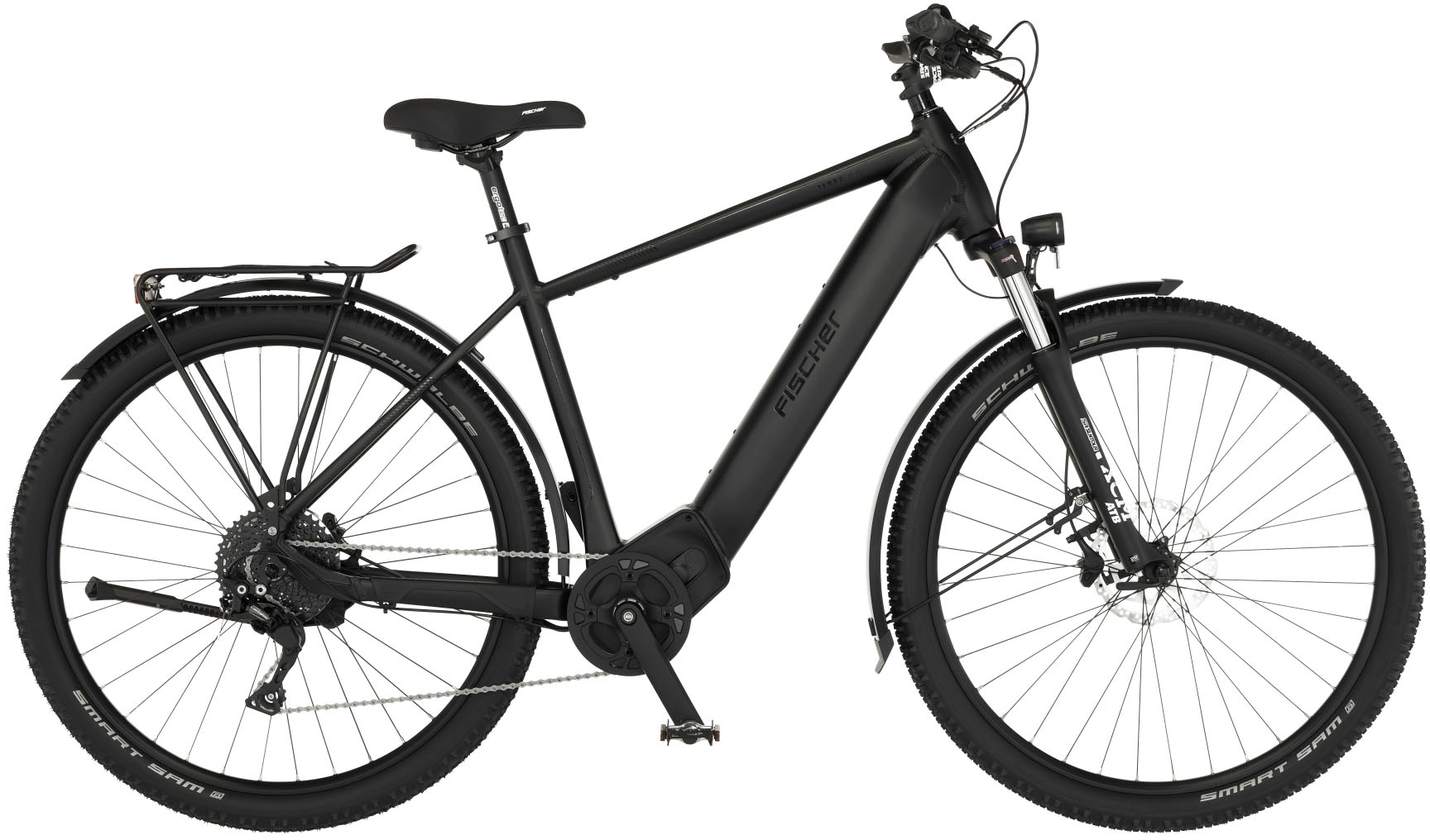 FISCHER Fahrrad E-Bike "TERRA 8.0i 55", 10 Gang, Shimano, Deore, Mittelmotor 250 W, (mit Fahrradschloss), Pedelec, Elekt