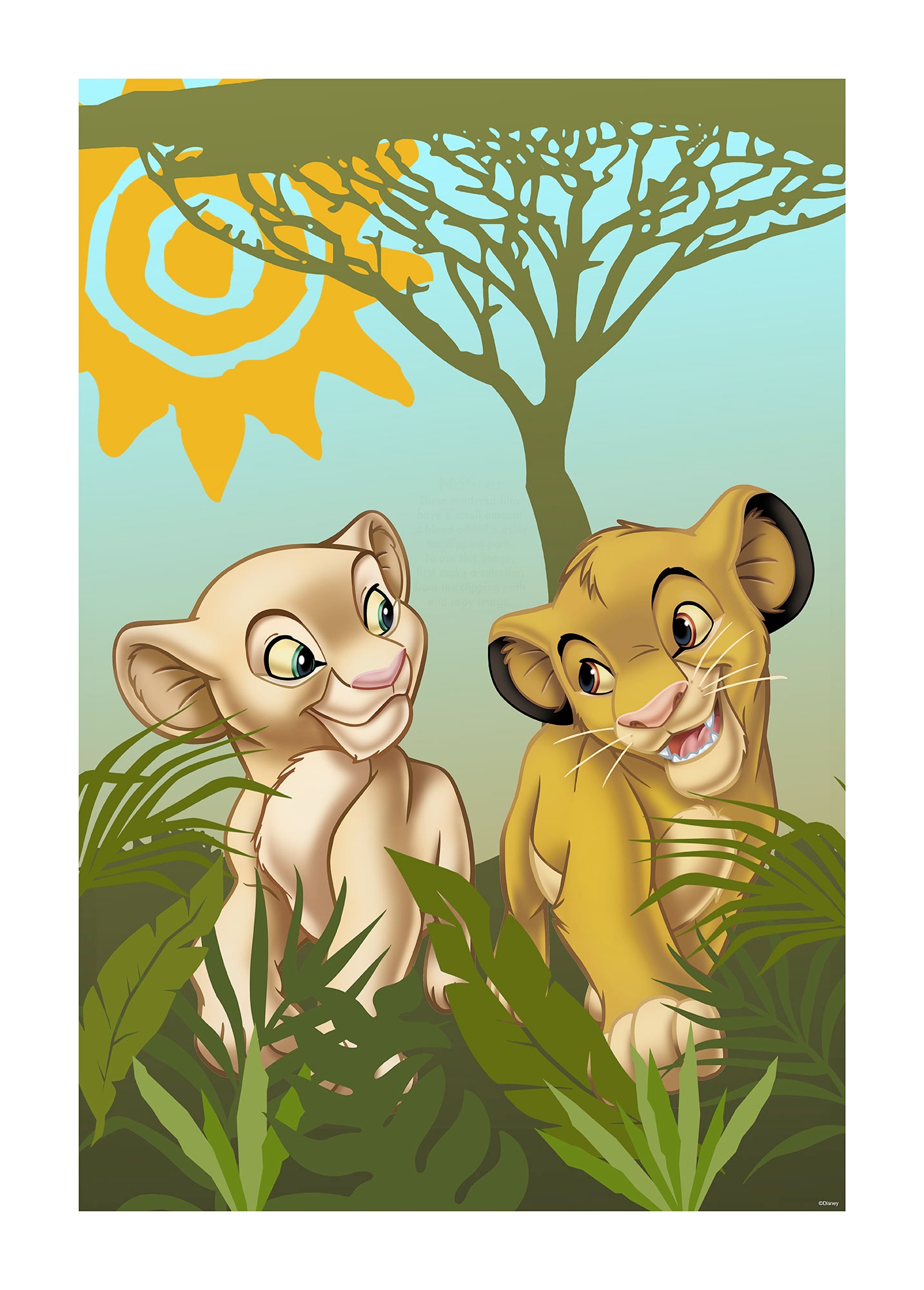 Komar Bild "Lion King Urembo Meadows", Disney, (1 St.), Wandbild zur Dekora günstig online kaufen