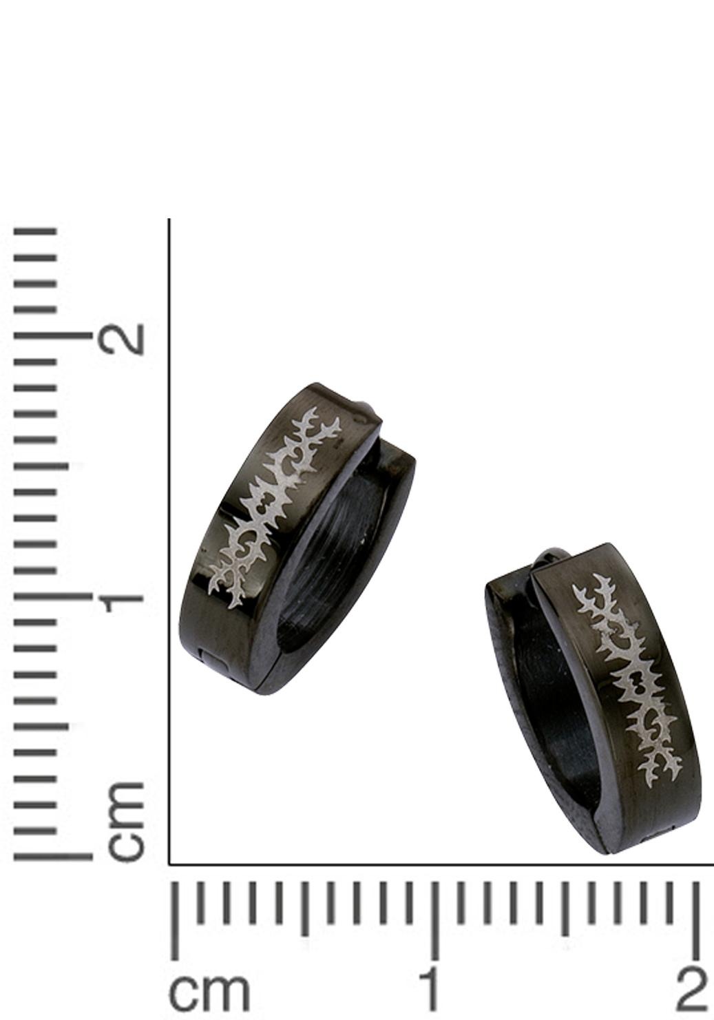 Firetti Paar Creolen »Schmuck Geschenk schwarz, Ø ca. 13 mm«
