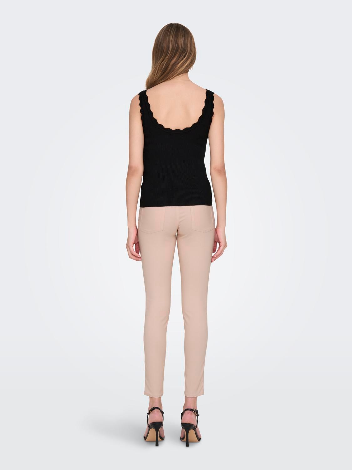 JDY Stricktop »JDYNANNA S/L SCALLOP EDGE TOP KNT NOOS«