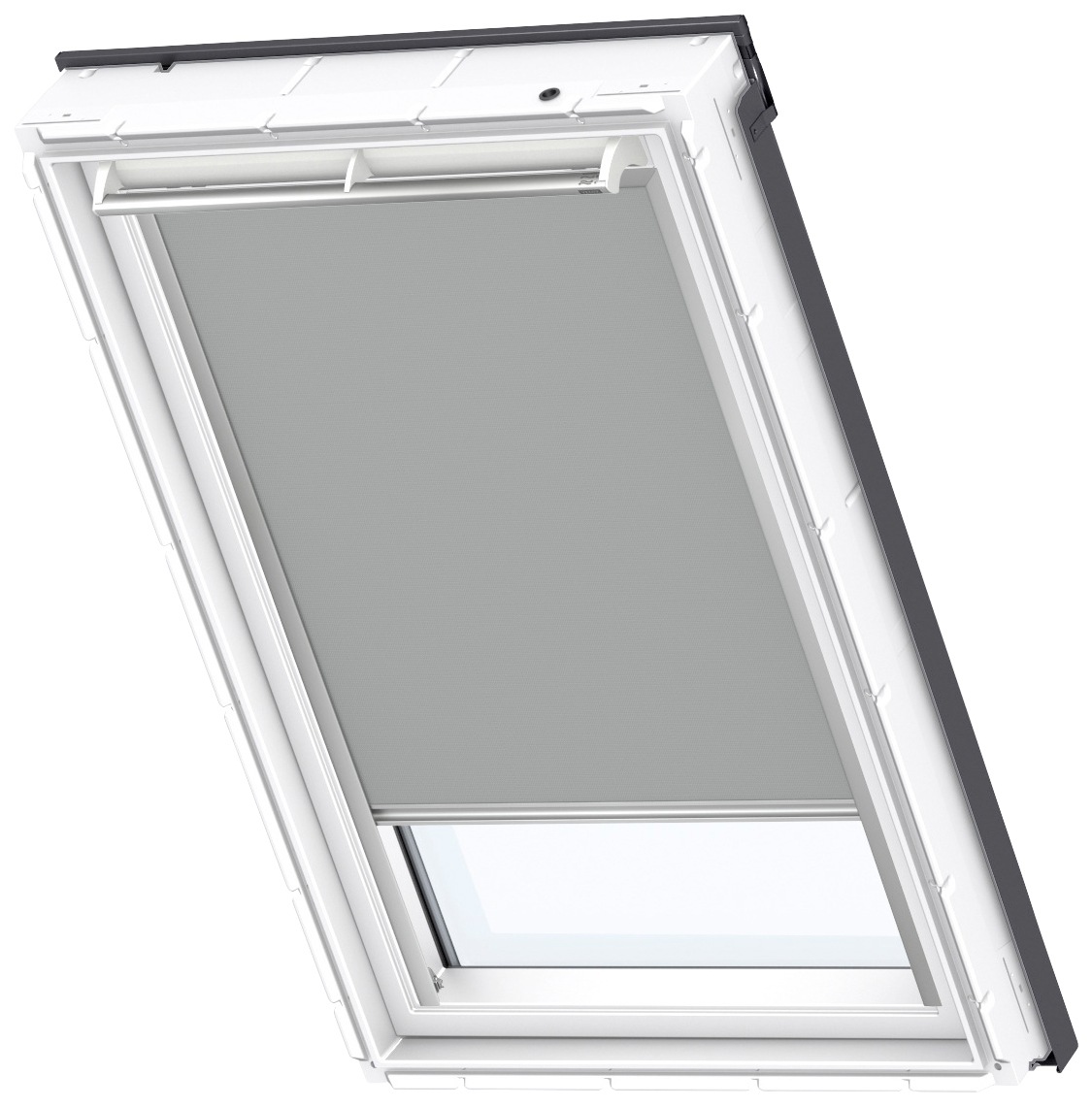 VELUX Verdunklungsrollo "DKL M06 0705S", verdunkelnd, Verdunkelung, ohne Bohren, in Führungsschienen, alufarbene Führung