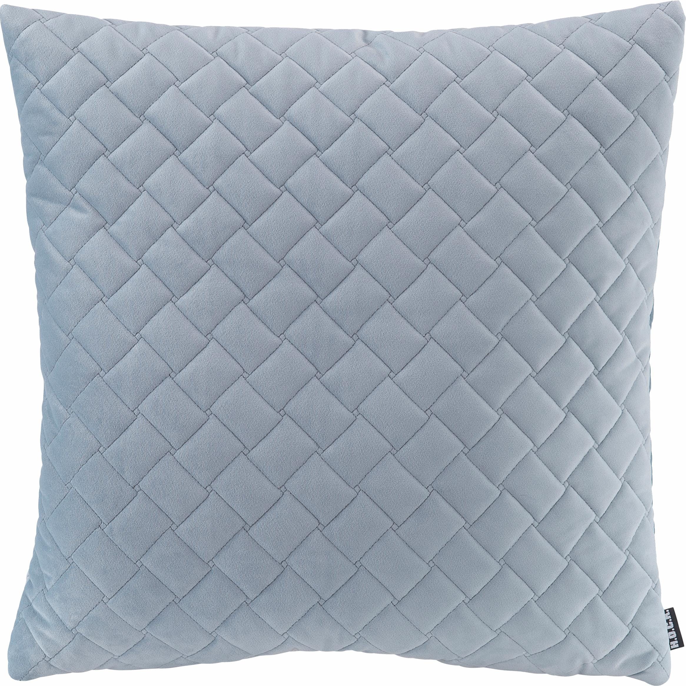 H.O.C.K. Dekokissen "Soft Nobile" mit gesteppten Mustern, Kissenhülle mit F günstig online kaufen