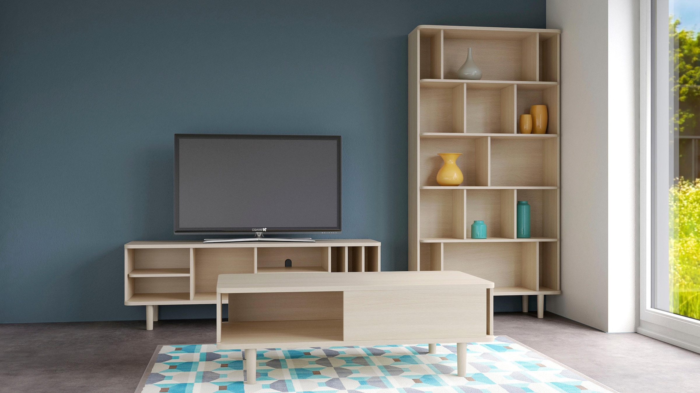 Woodman Sideboard »Malic«, Kommode im schlichten skandinavischen Design, Breite 160 cm, FSC®