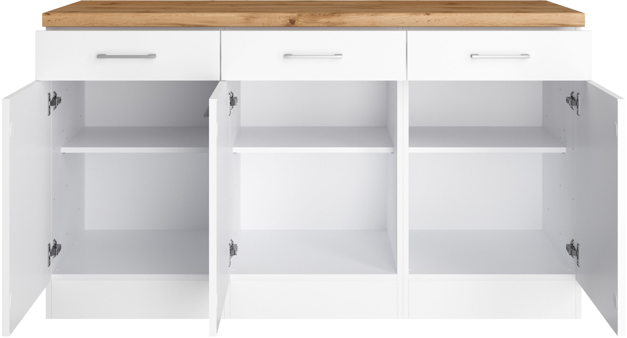 KOCHSTATION Unterschrank »KS-Milan«, HELD Möbel, Unterschrank 150 cm, matte oder hochglänzende Fronten