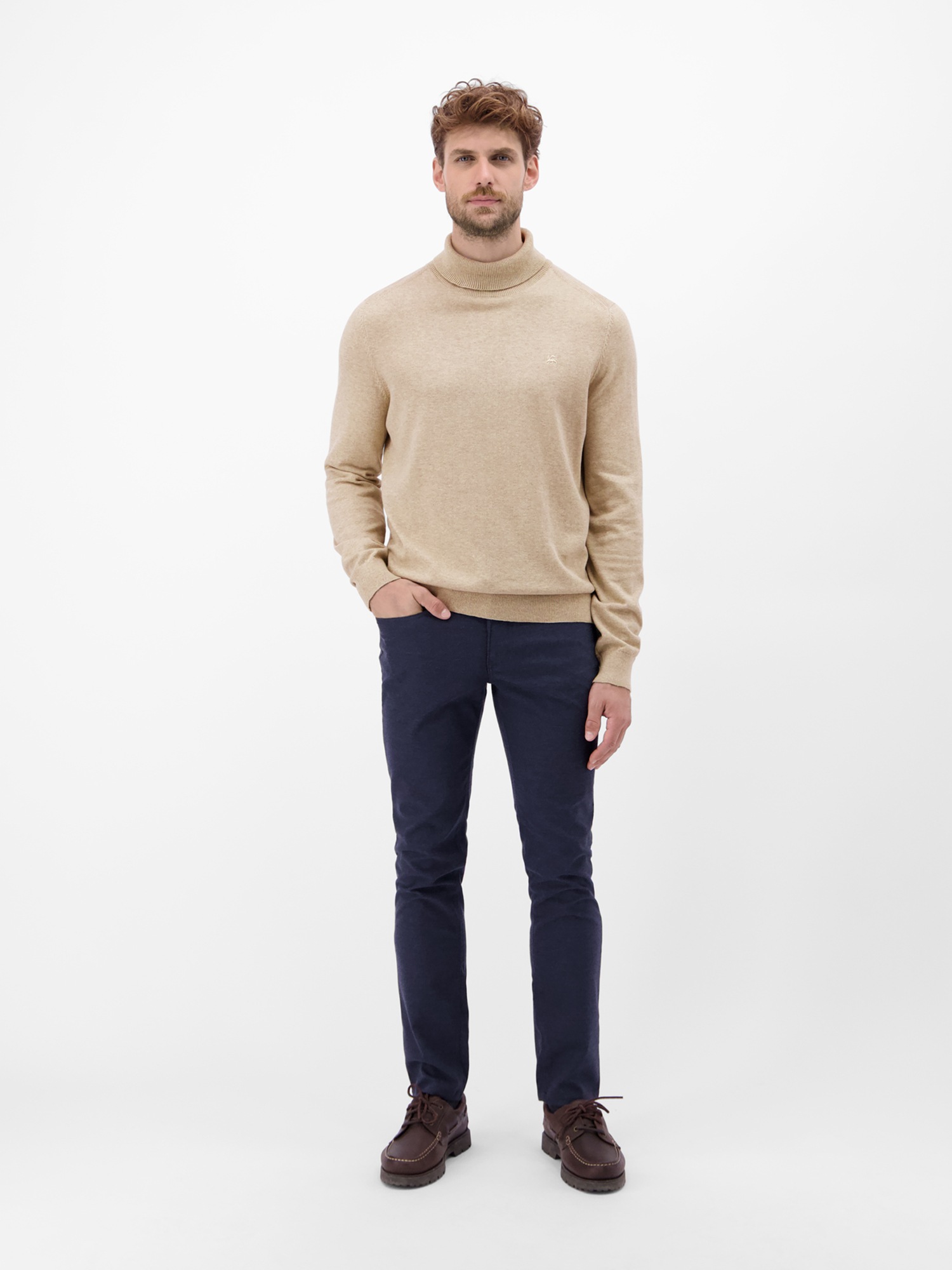 LERROS Rollkragenpullover »LERROS Herren Rollkragen-Strickpullover«