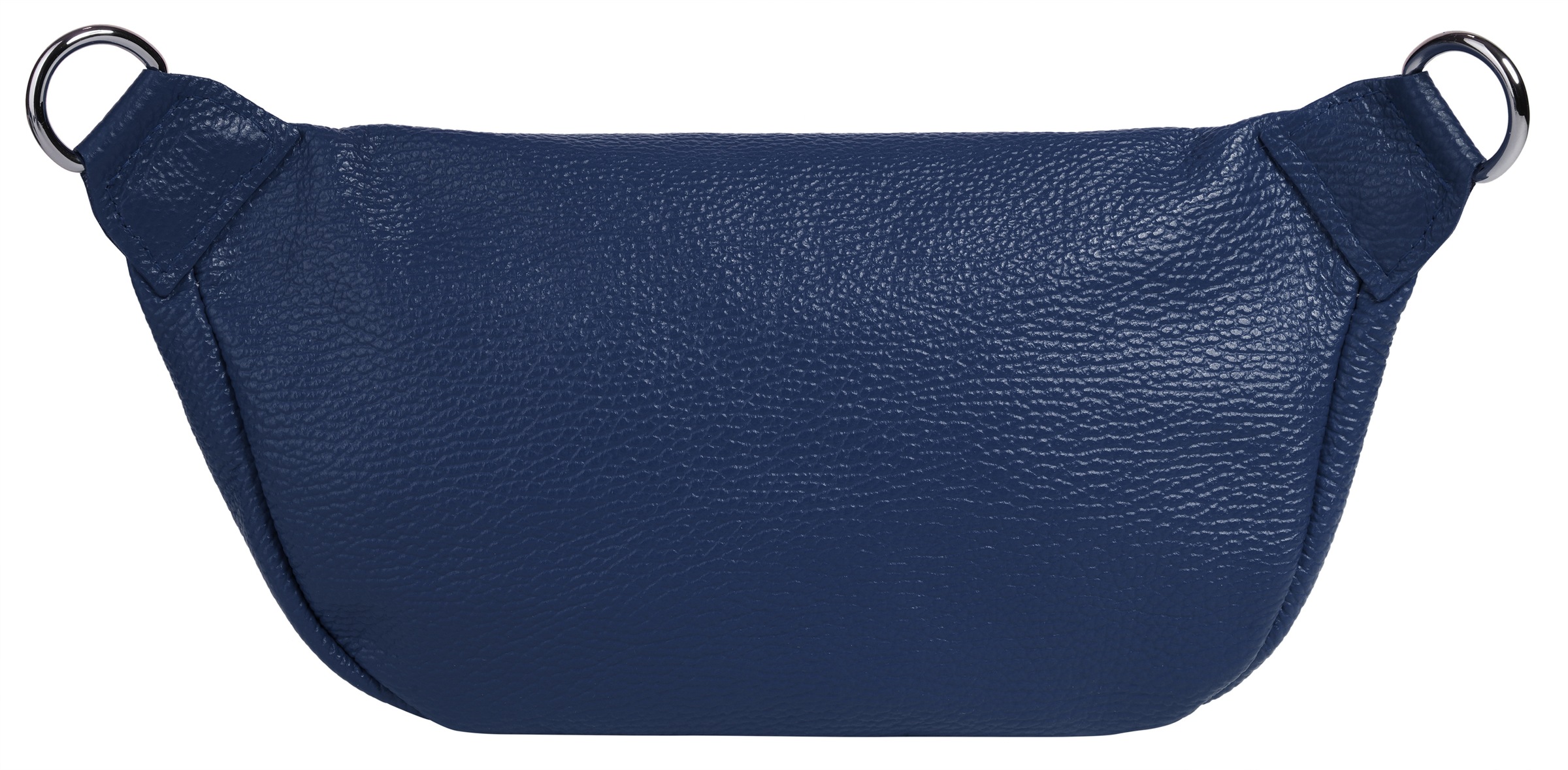 Gürteltasche SAMANTHA LOOK, Damen, Gr. B/H/T: 27cm x 16cm x 5cm onesize, blau, Leder, leicht glänzend, unifarben, Taschen Gürteltasche, echt Leder, Made in Italy 3