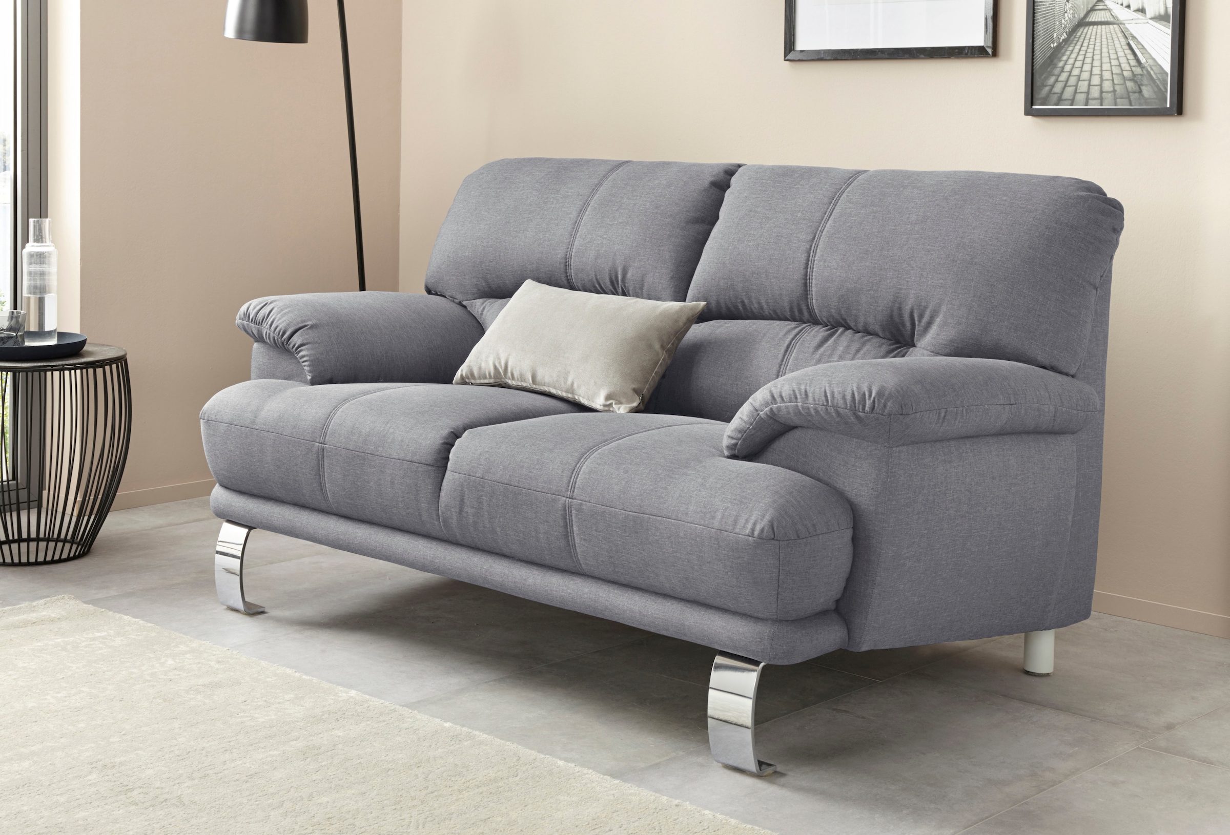 TRENDMANUFAKTUR 2-Sitzer »Cecilia II, mit italienischem Design, tollen Details«, und tollem Sitzkomfort