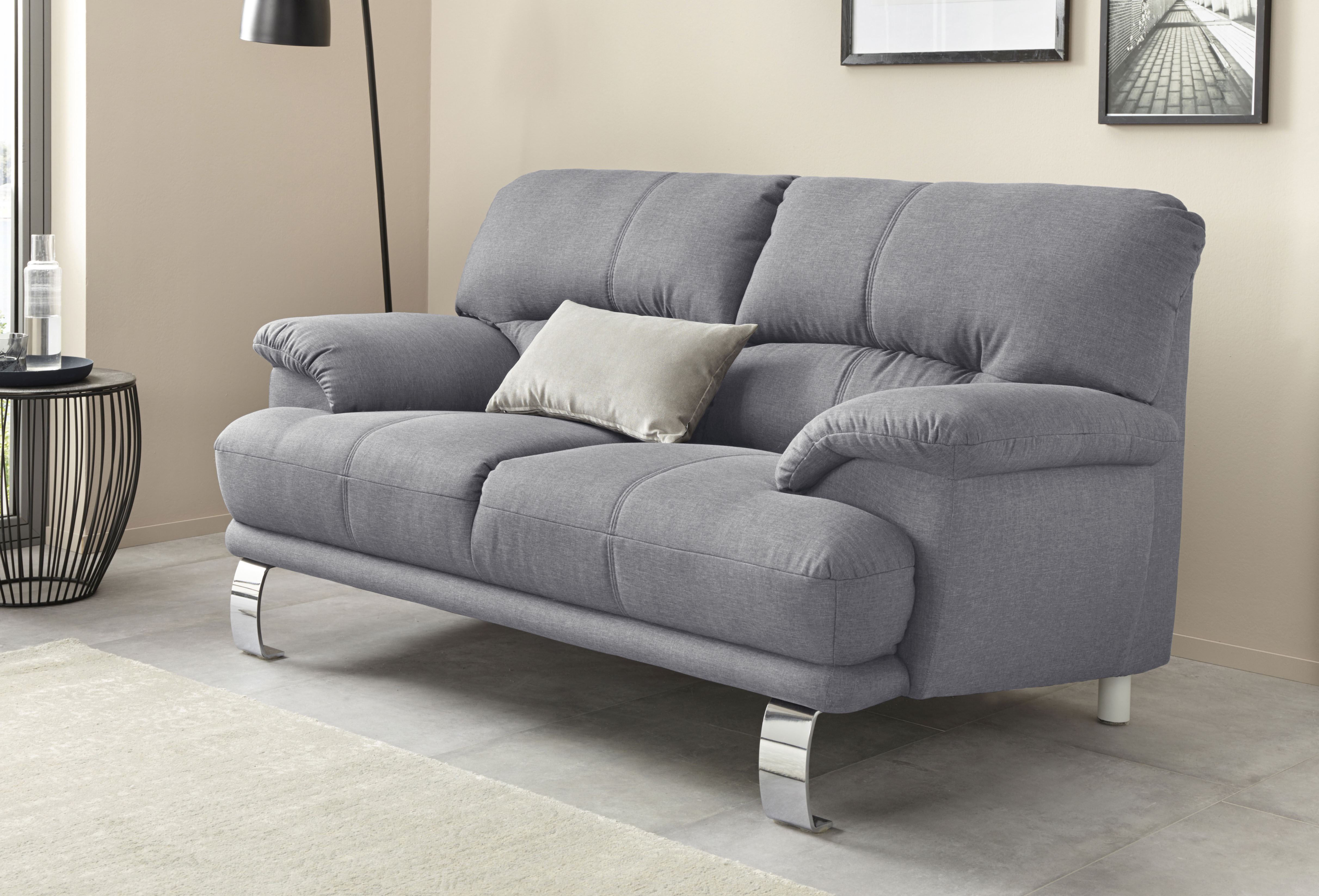 TRENDMANUFAKTUR 2-Sitzer "Cecilia II, mit italienischem Design, tollen Details" und tollem Sitzkomfort