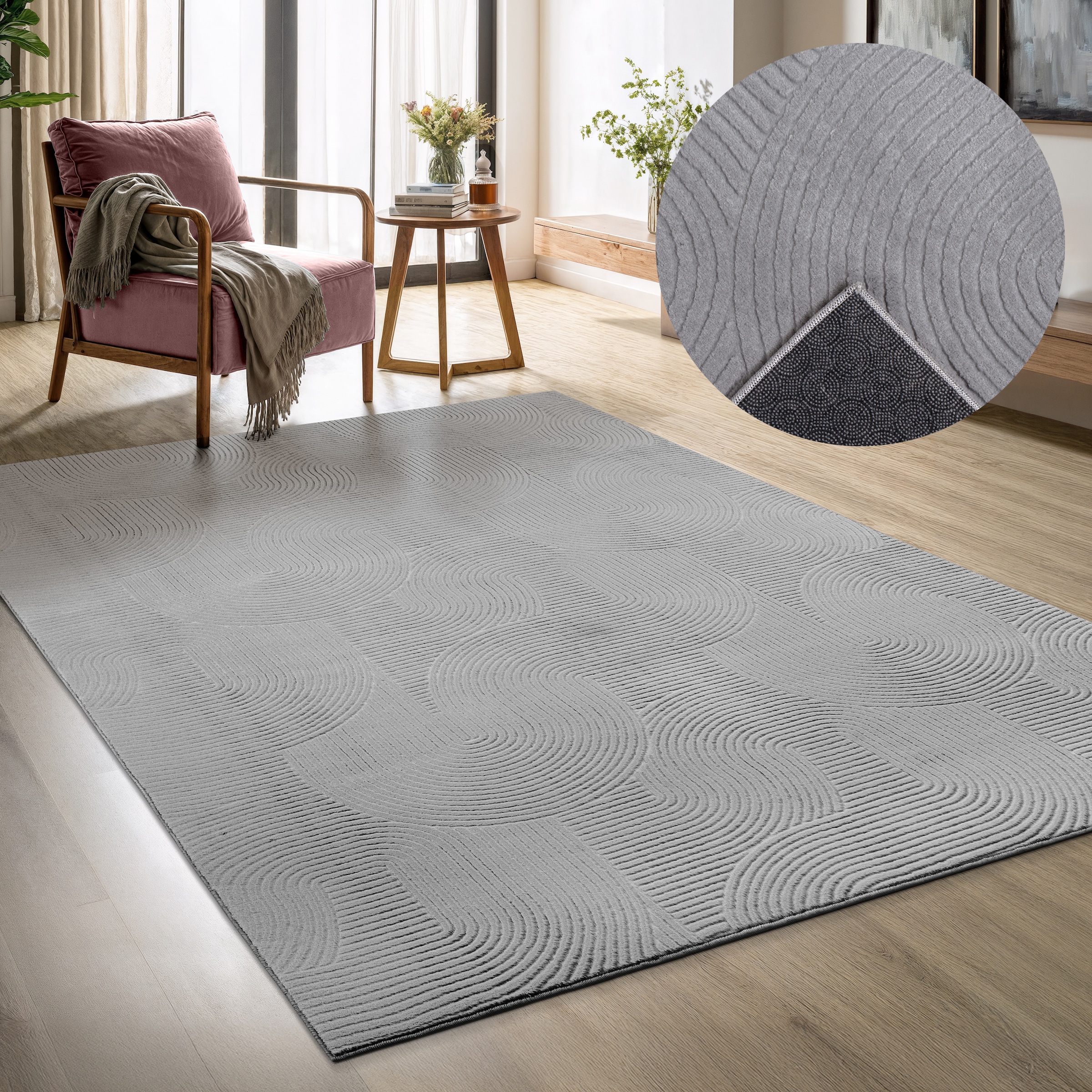 OTTO home Designteppich "Zoelle 3D Optik/Hoch-Tief Effekt" rechteckig 8 mm günstig online kaufen