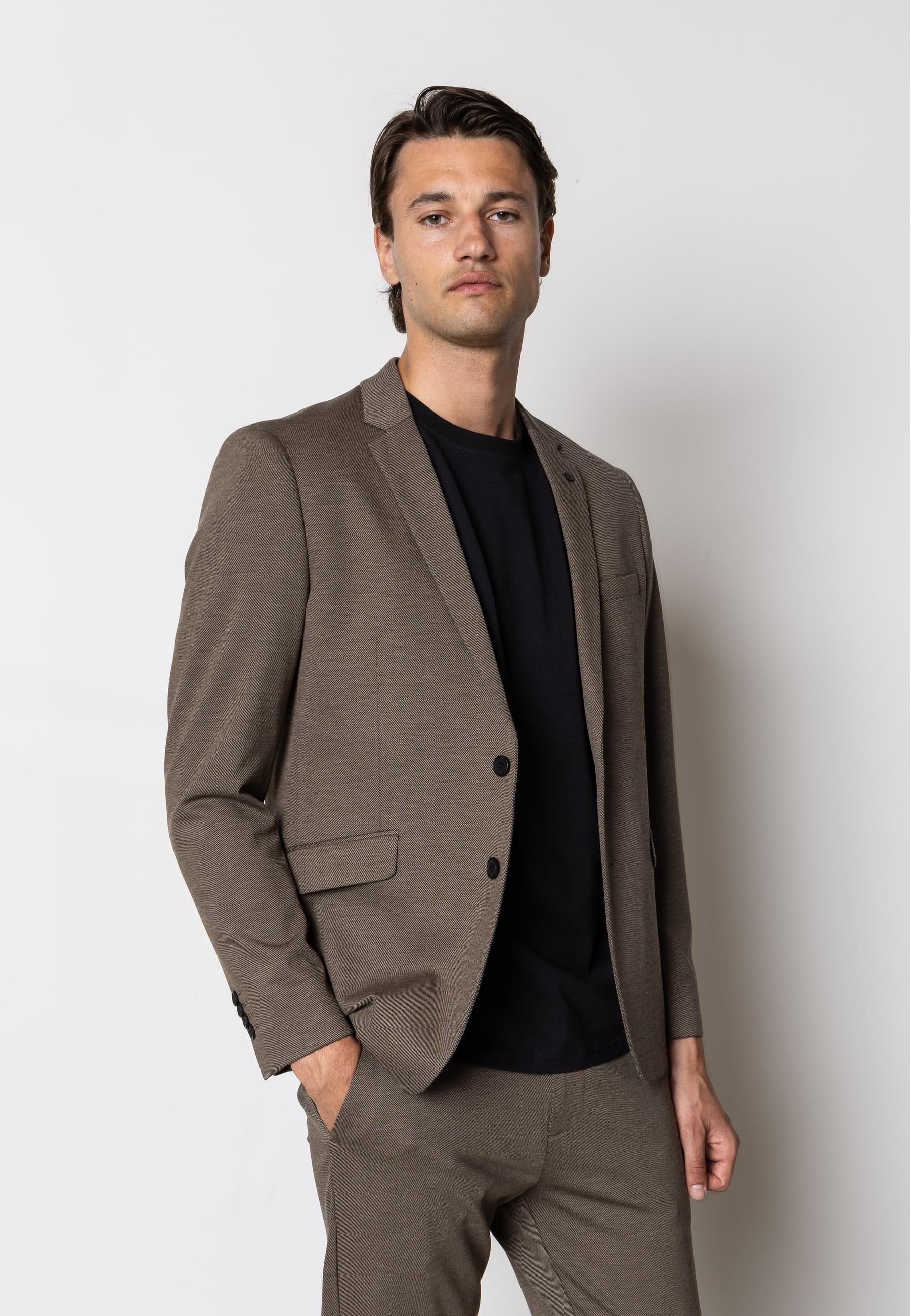 Clean Cut Copenhagen Strickfleecejacke »Clean Cut Copenhagen Brendon Blazer«, (1 St.), ohne Kapuze