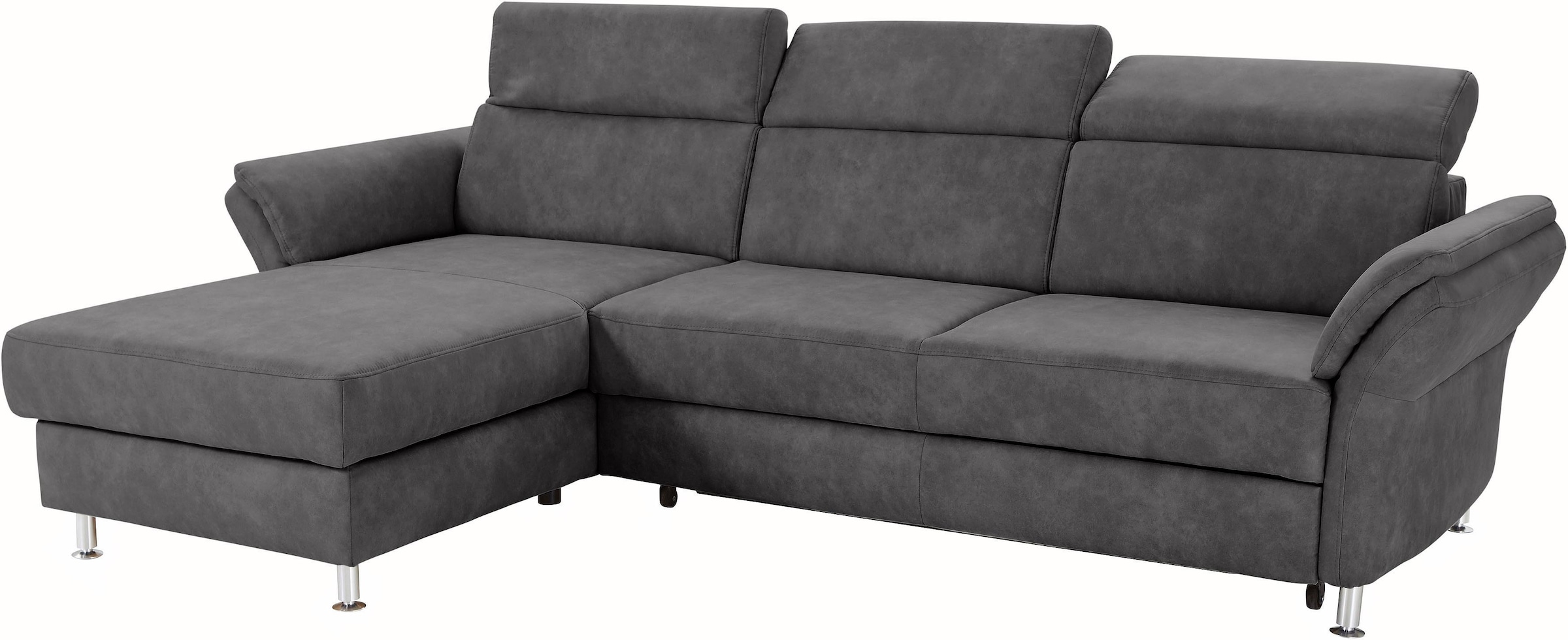 sit&more Ecksofa »Avignon L-Form«, Kopfteilverstellung, wahlweise mit Bettfunktion und Bettkasten