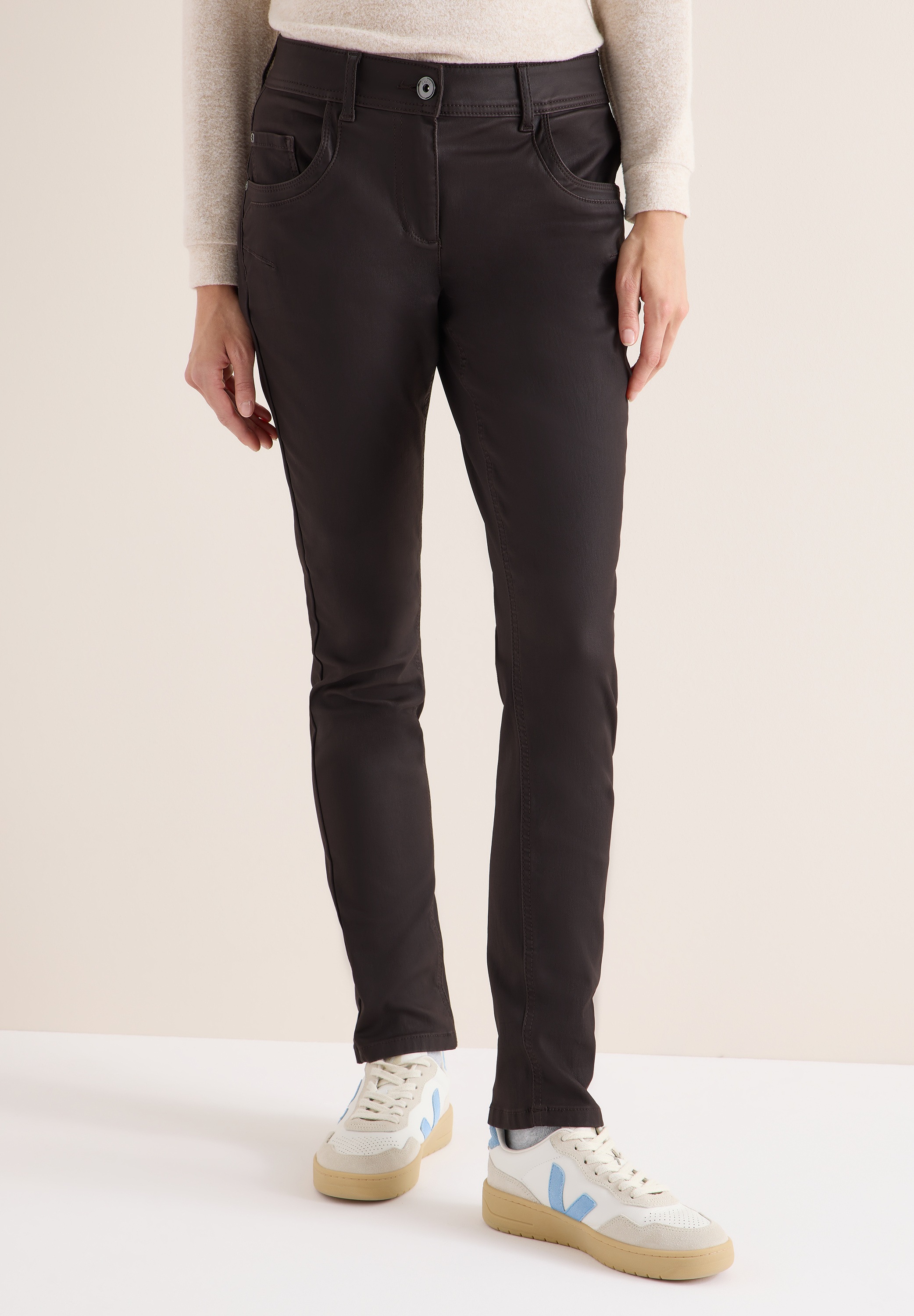 Cecil 5-Pocket-Hose mit leichtem Glanz günstig online kaufen