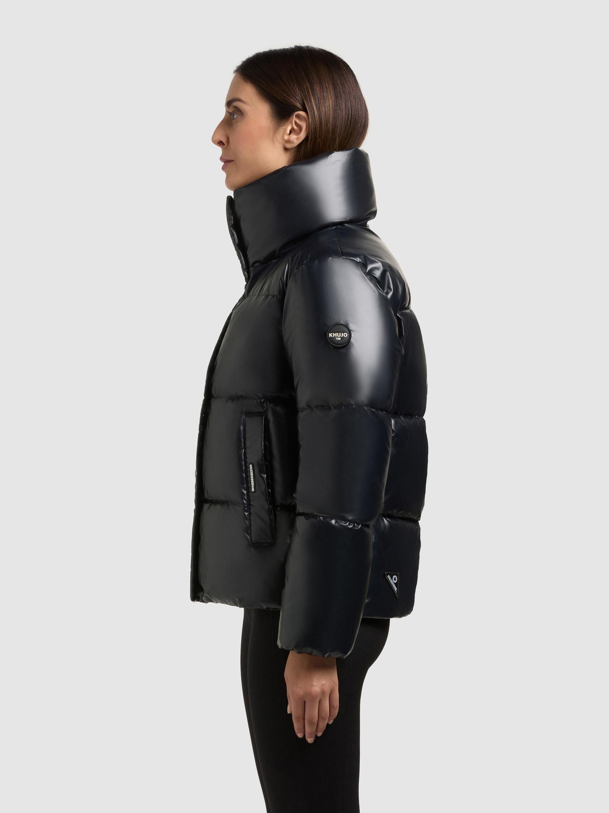 khujo Winterjacke "Rinja2 Shiny" ohne Kapuze Schimmernde Winter Steppjacke günstig online kaufen