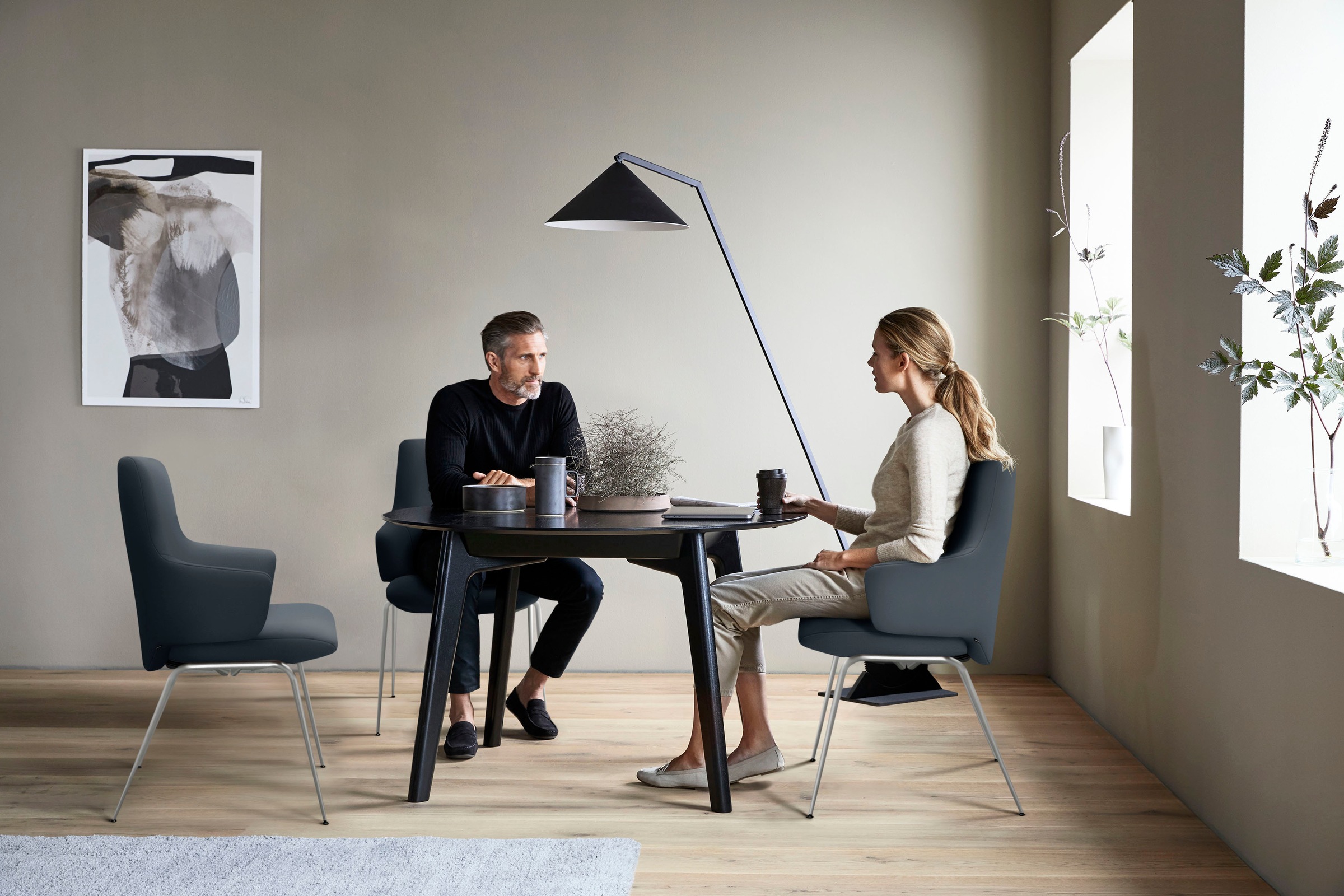 Stressless® Polsterstuhl »Laurel«, Leder PALOMA, Low Back mit Armlehne, Größe L, mit Beinen aus Stahl in Chrom matt