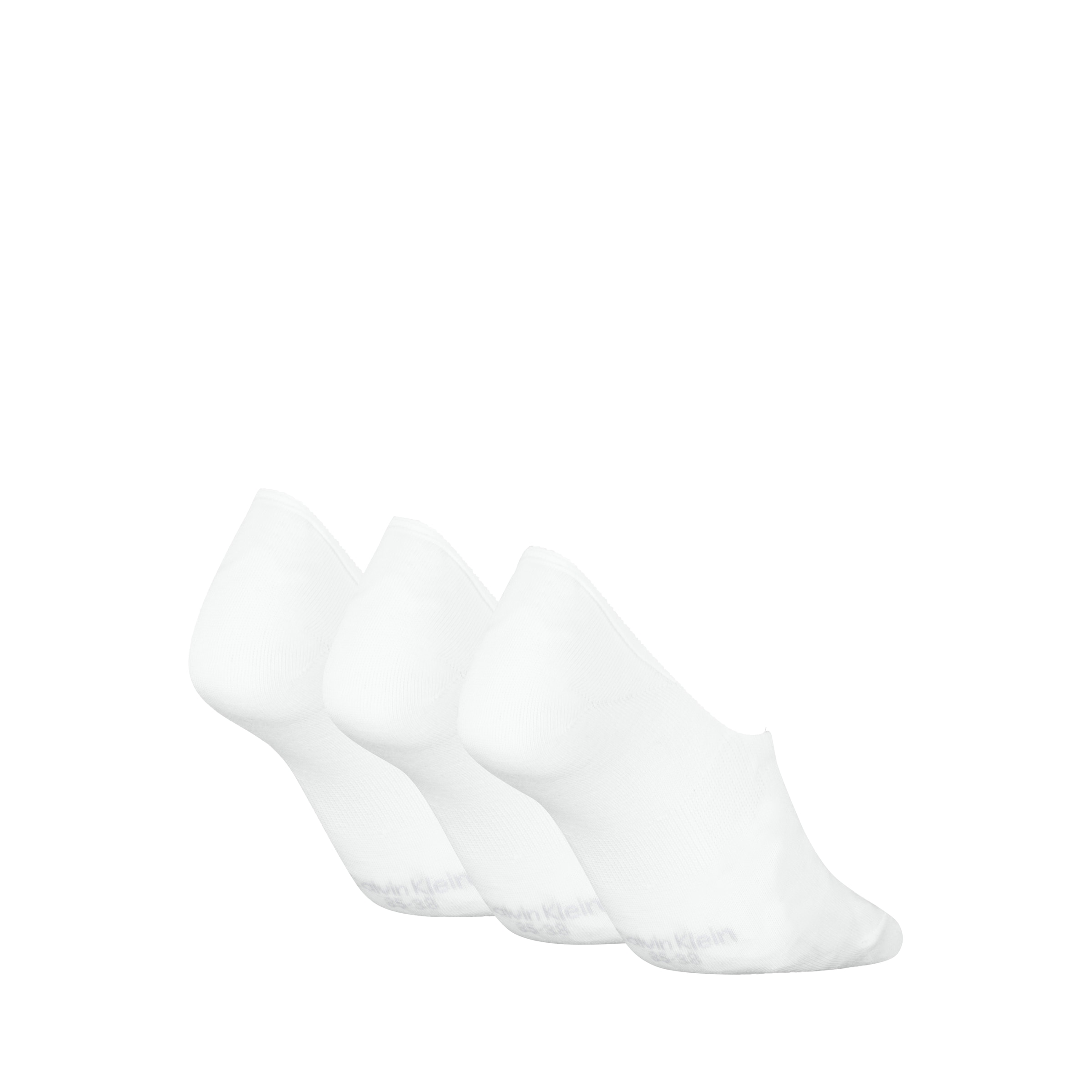 Calvin Klein Füßlinge »CK WOMEN FOOTIE MC« 3 Paar,  Antirutsch Noppen im Fersenbereich, Cotton-Mix, elastisch