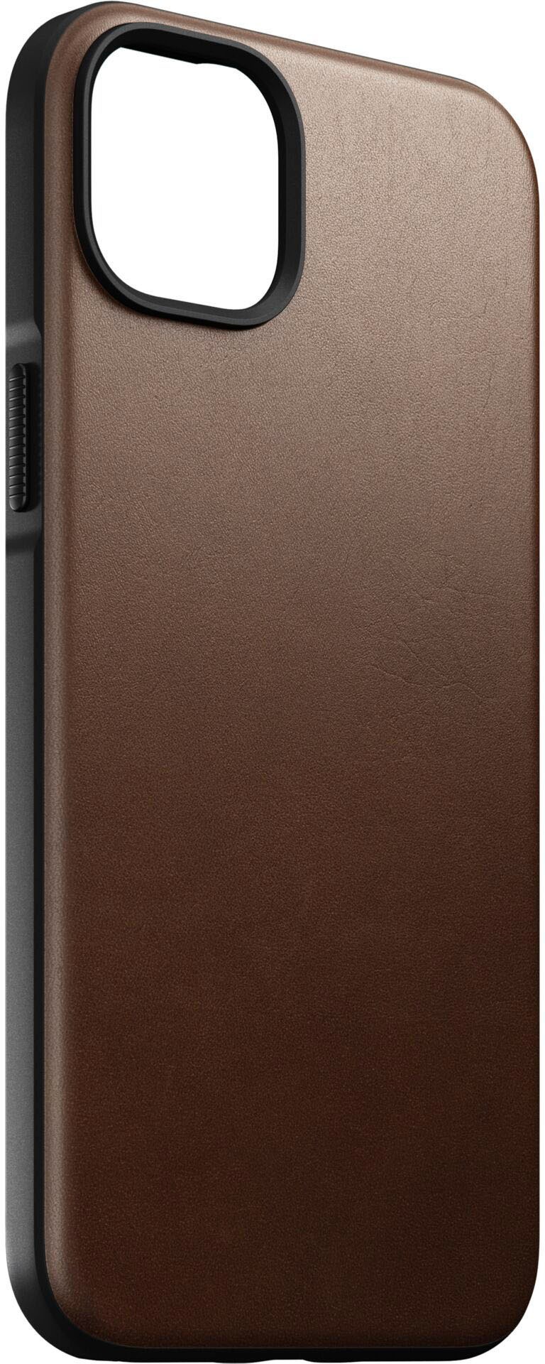 Nomad Handyhülle »Modern Leather Case iPhone 14 Max«, Polycarbonat und hochwertigem Echtleder
