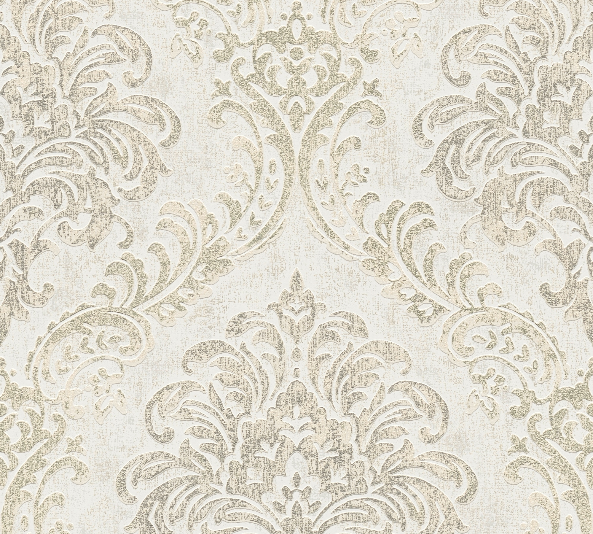 living walls "Metropolitan Stories. Travel Styles. Ornament-Tapete" Metall-Effekte gemustert metallic strukturiert Tapete Klassisch Elegant Barock Vintage-Optik Shabby Chic Tapeten Flur