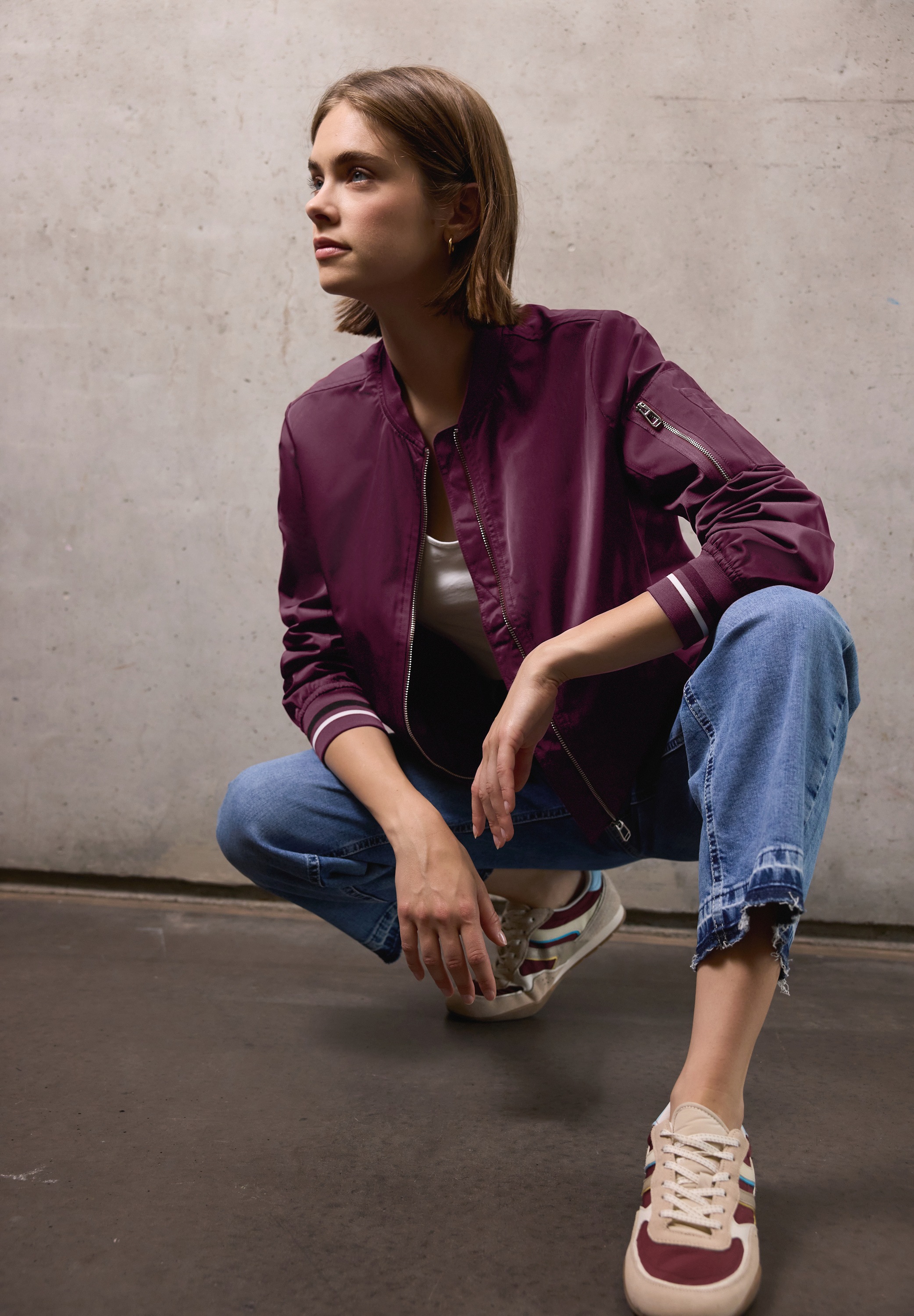 STREET ONE STUDIO Blouson ohne Kapuze mit Stehkragen günstig online kaufen