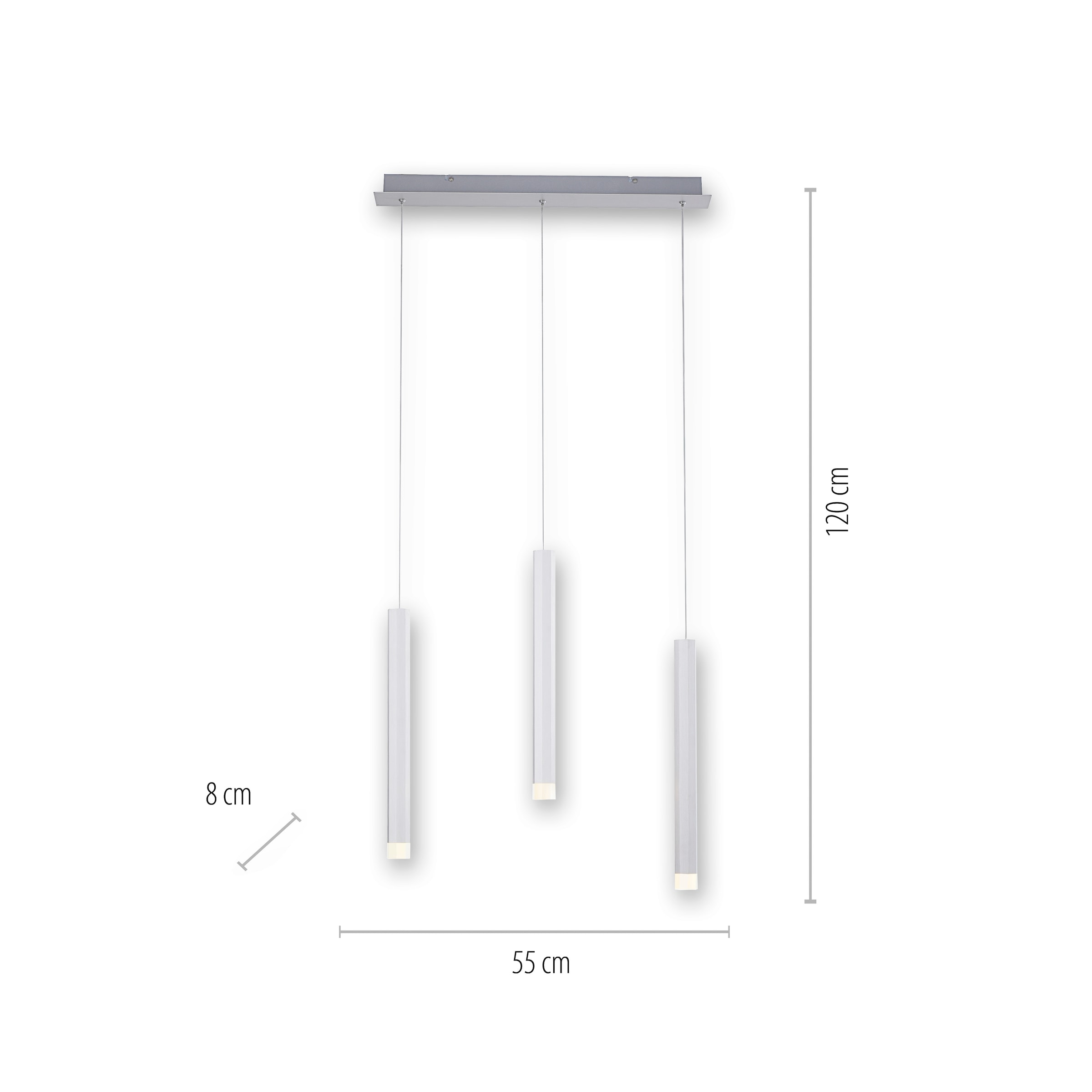 BAUR LIGHT 3 JUST flammig-flammig, LED | »BRUNO«, Pendelleuchte