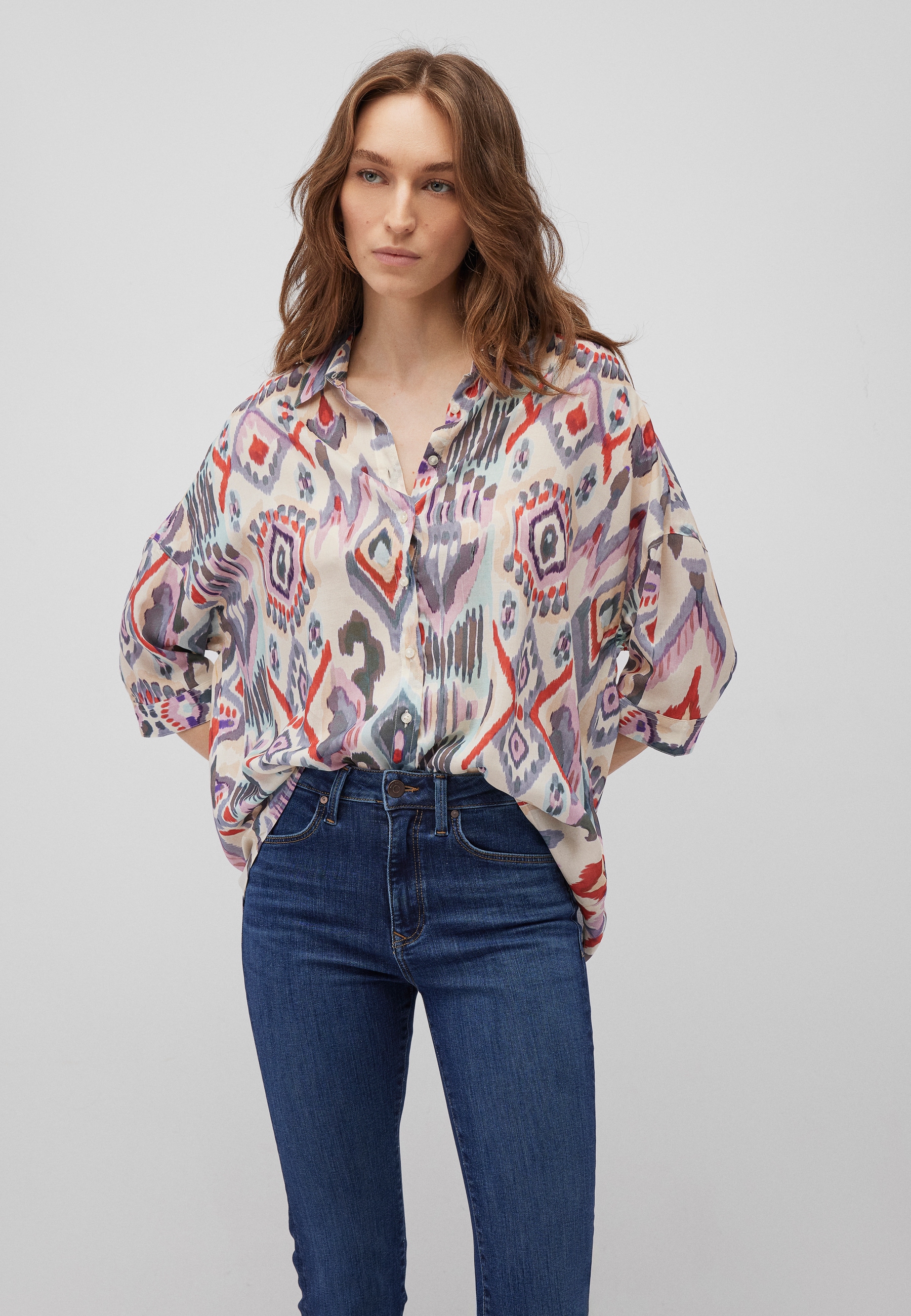 Mavi Langarmbluse »LONG SLEEVE SHIRT«, Print Bluse