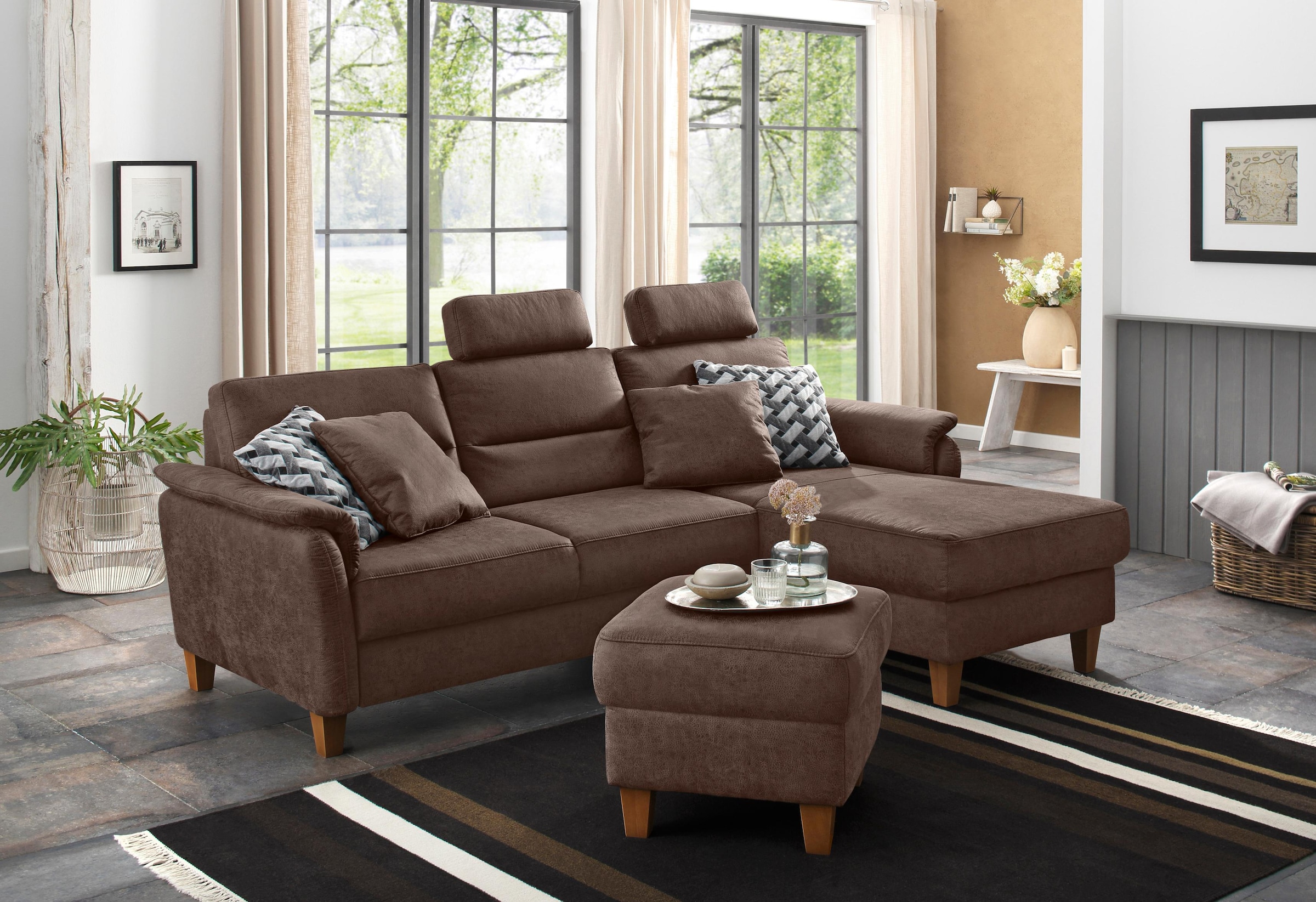Home affaire Ecksofa "Palmera L-Form, B: 244 cm - OTTO. Verlässliche Qualit günstig online kaufen