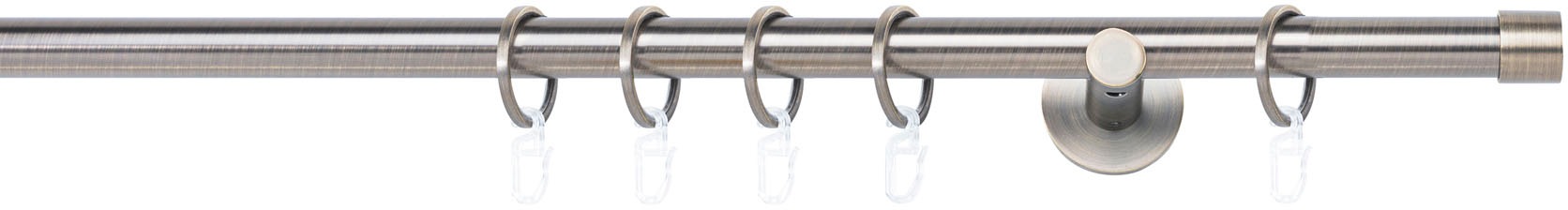 mydeco Gardinenstange »20mm Cap Wandträger 6,5 cm«, 1 läufig-läufig, Fixmaß