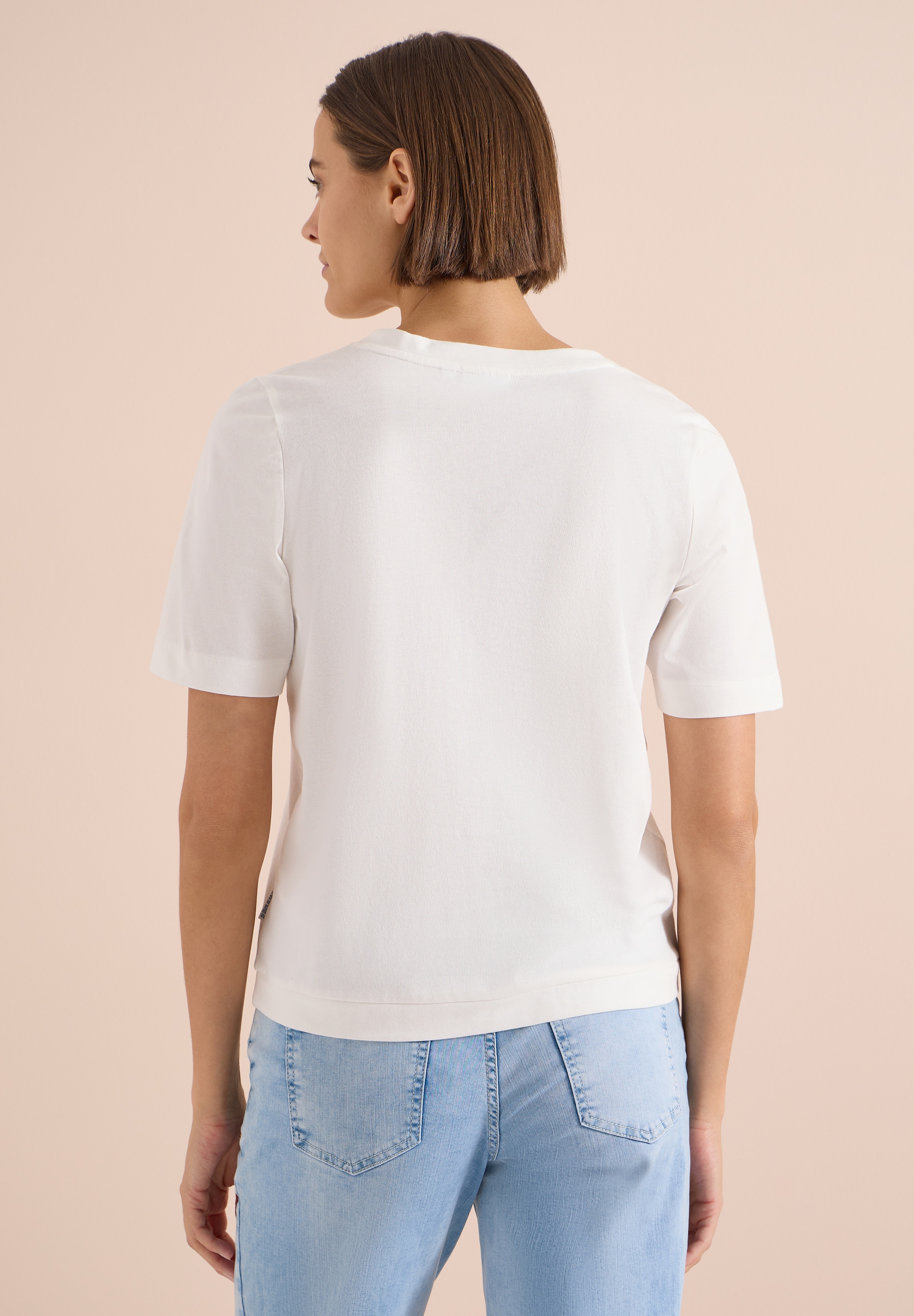 Cecil T-Shirt aus reiner Baumwolle