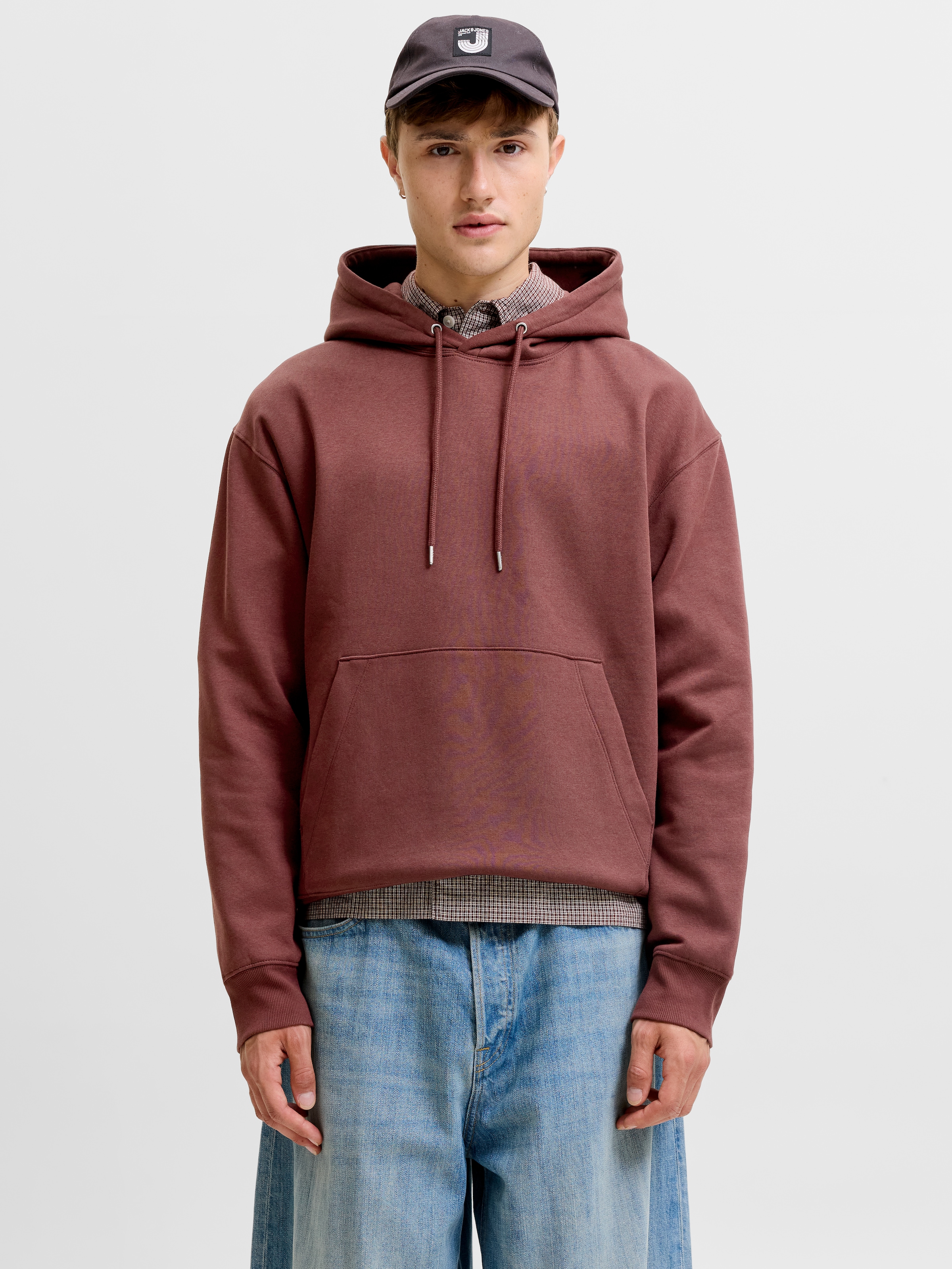 Jack & Jones "JJEACE SWEAT HOOD NOOS", Baumwollmischung, relaxed fit