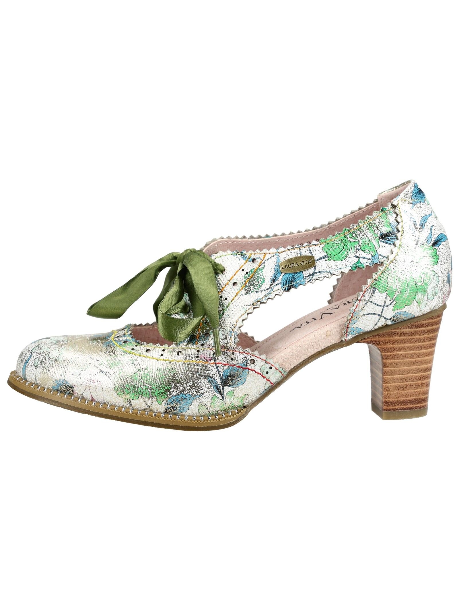 LAURA VITA Schnürpumps »LAURA VITA Pumps Leder/Textil«