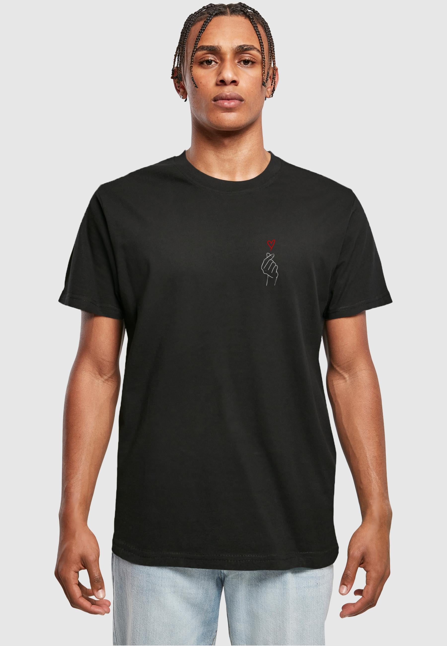 Merchcode T-Shirt »Merchcode Herren K Heart T-Shirt Round Neck«, (1 tlg.)