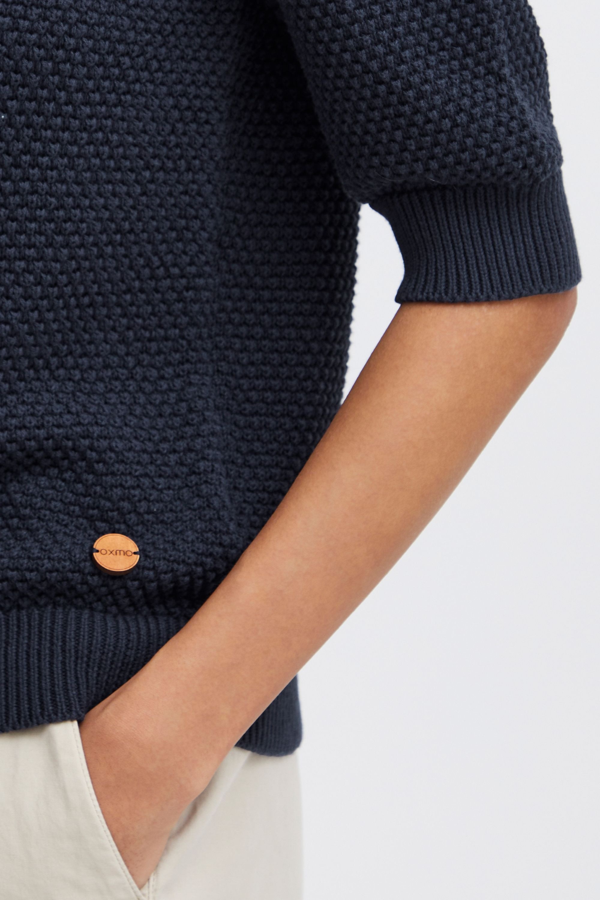 OXMO Strickfleece-Pullover »Strickpullover OXMicha«