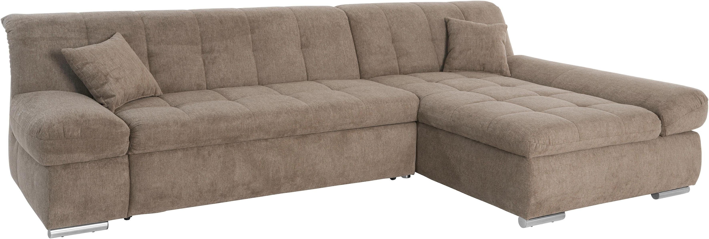 DOMO collection "MONA 297x173 cm, modern und komfortabel" whlw. mit Bettfunktion, L-Form