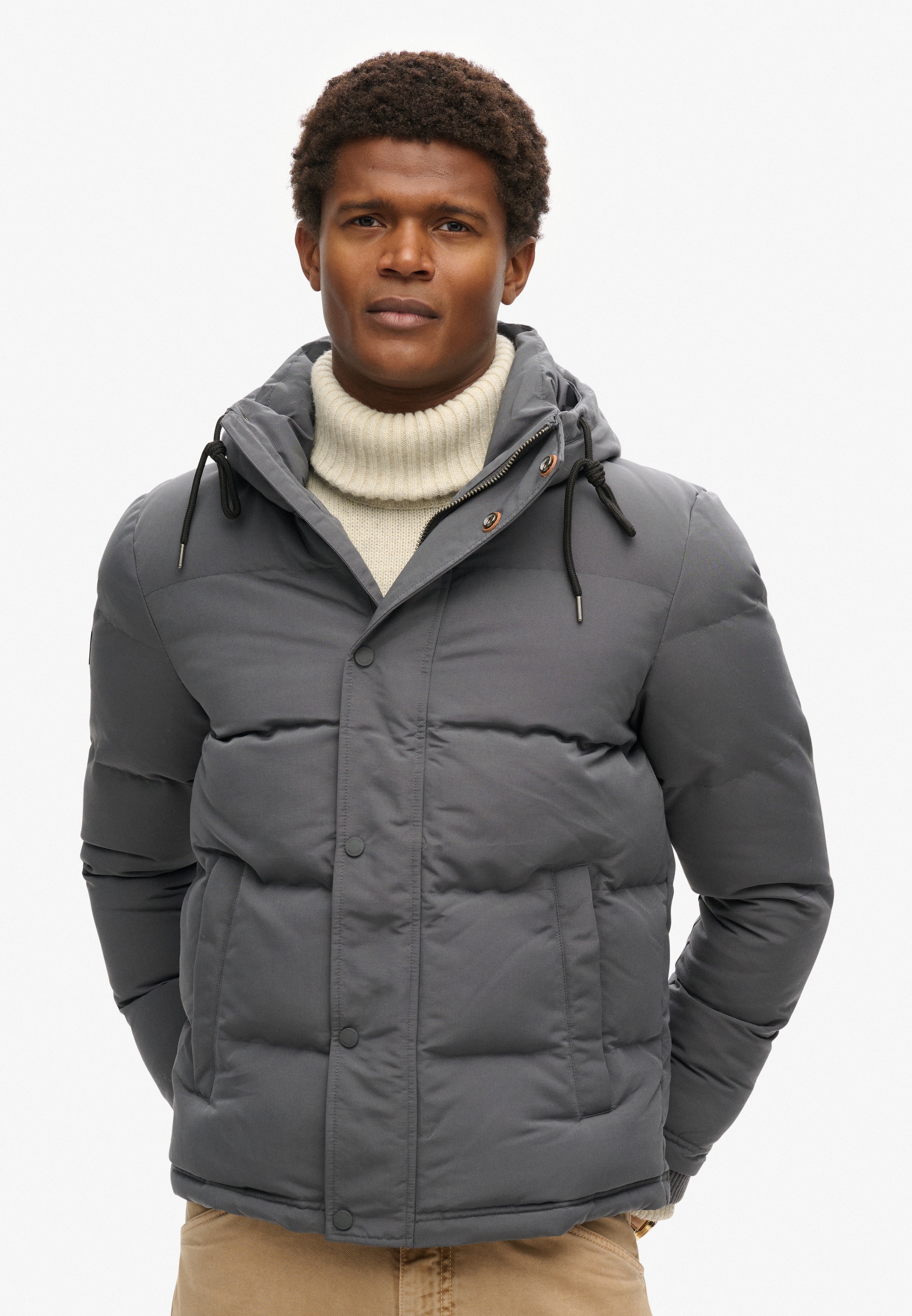 Superdry Steppjacke "Everest Hooded Puffer Jacket" mit Kapuze günstig online kaufen