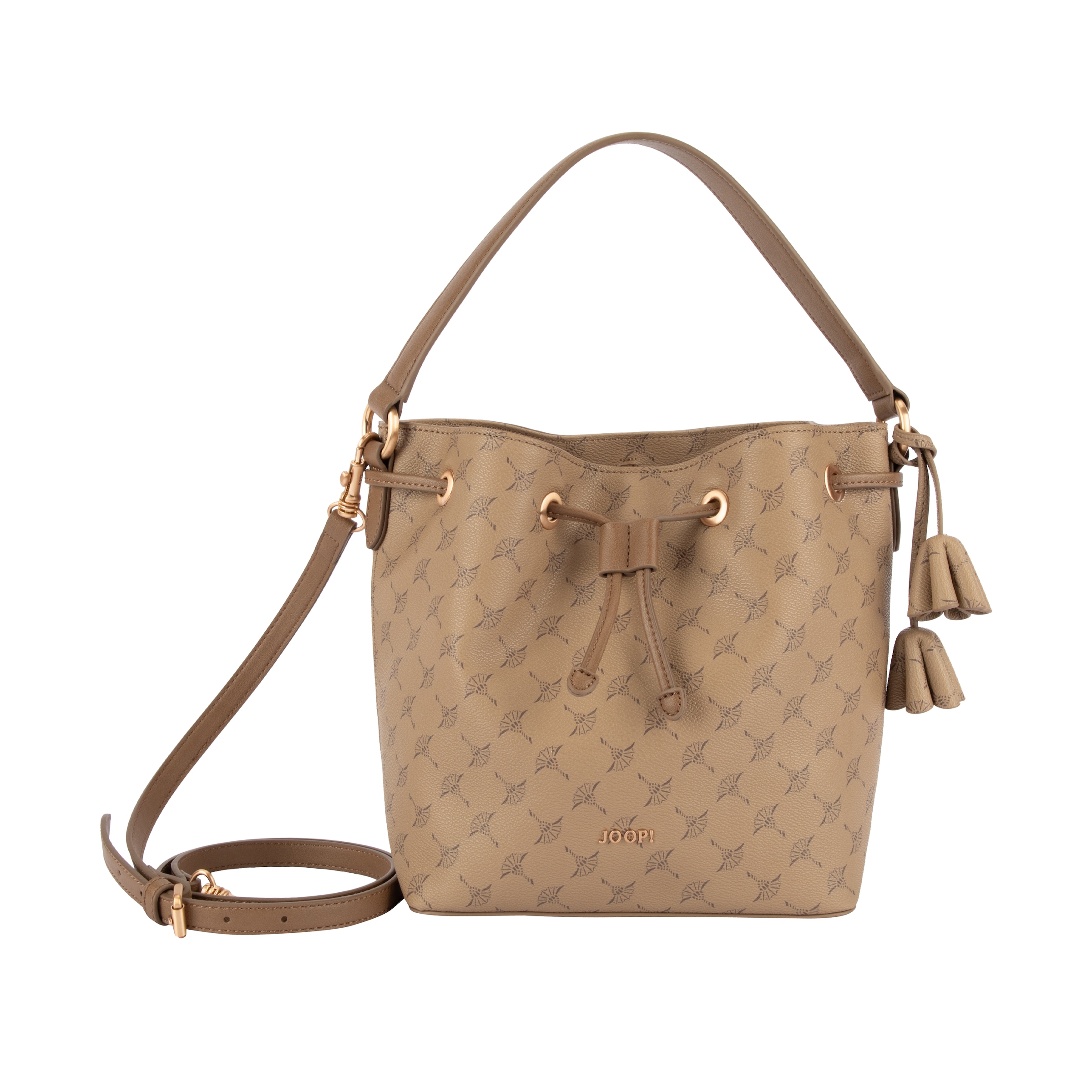 JOOP Handtasche "flora 1.0 matchsack svo" Damen Tragetasche, Umhängetasche, Schultertasche mit Zugband