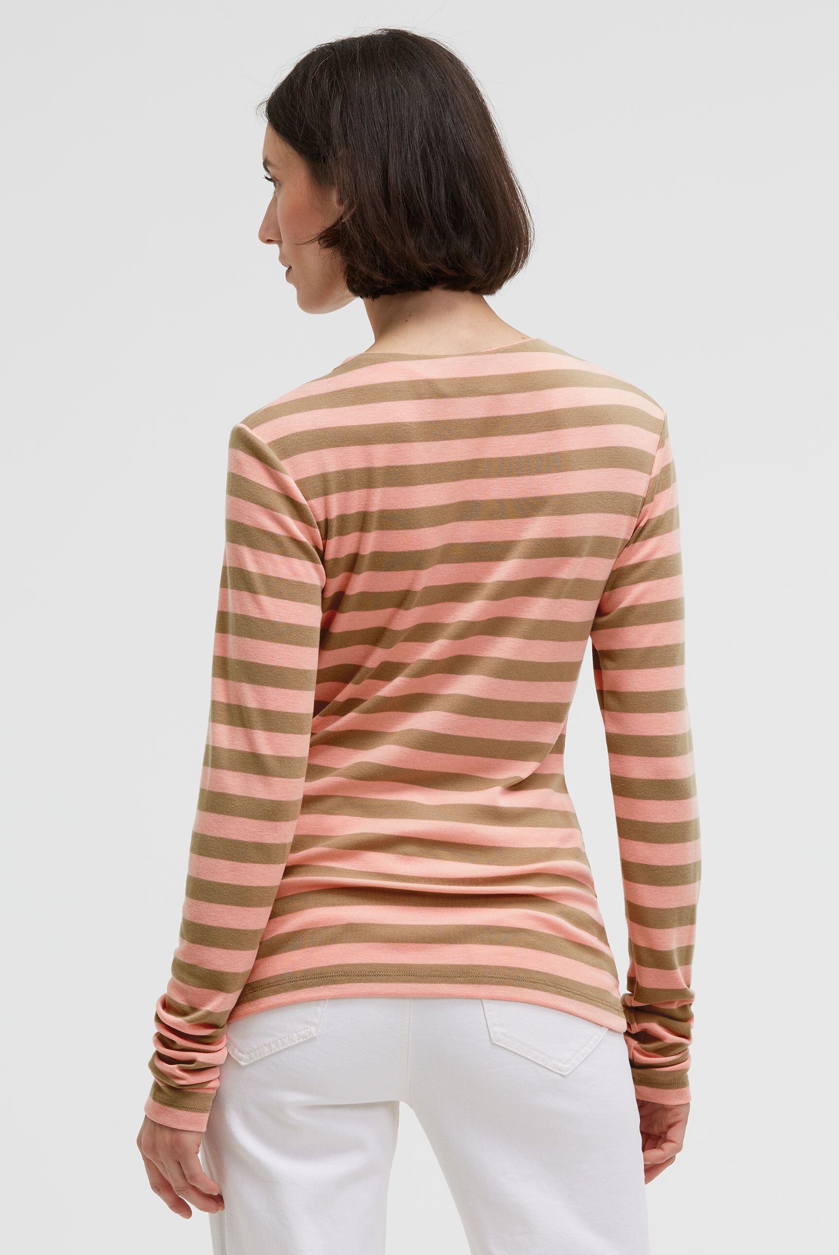 SENSES.THE LABEL Rundhalsshirt mit überlangen Ärmeln