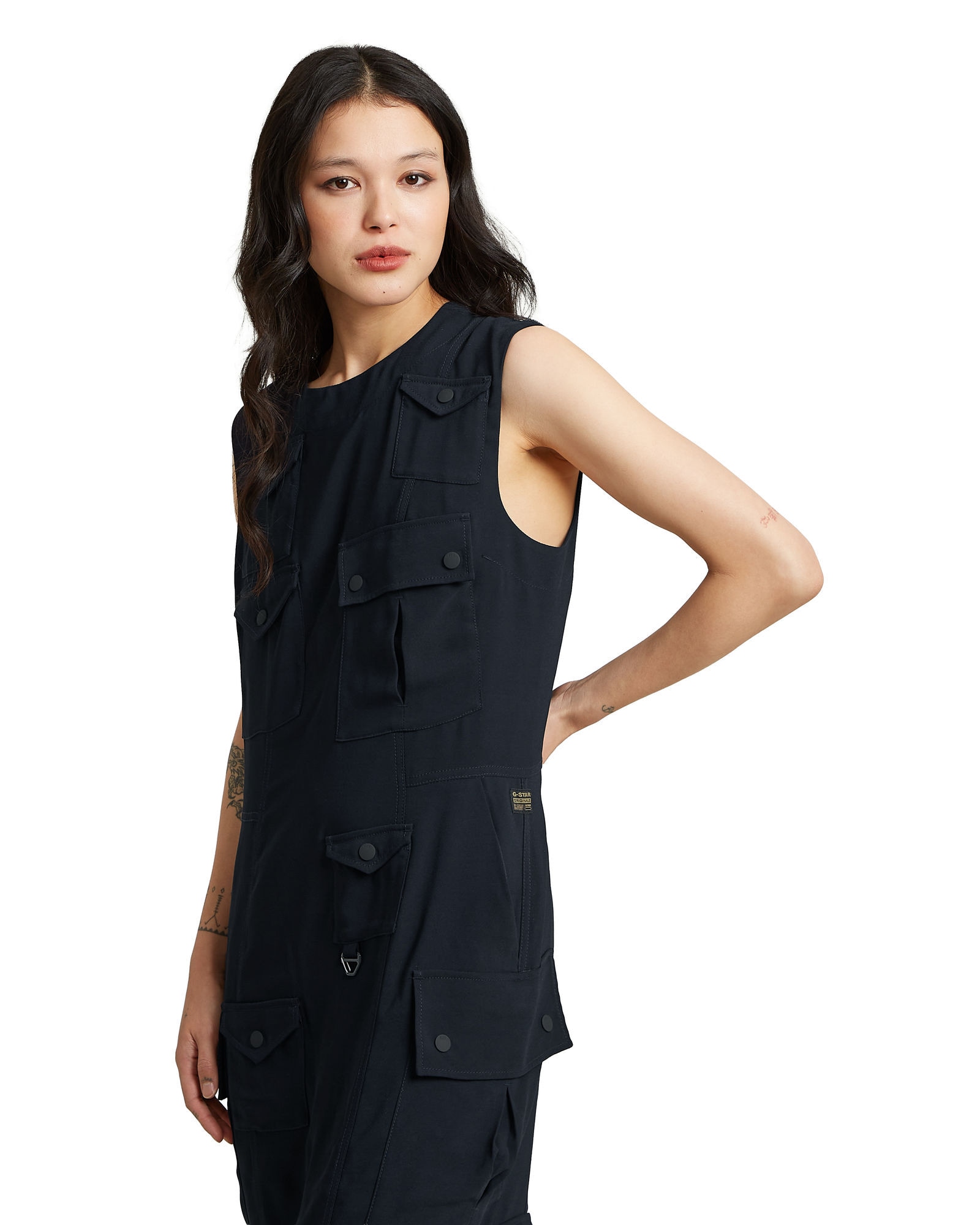 G-STAR Bodykleid »Langes Pocket-Kleid«