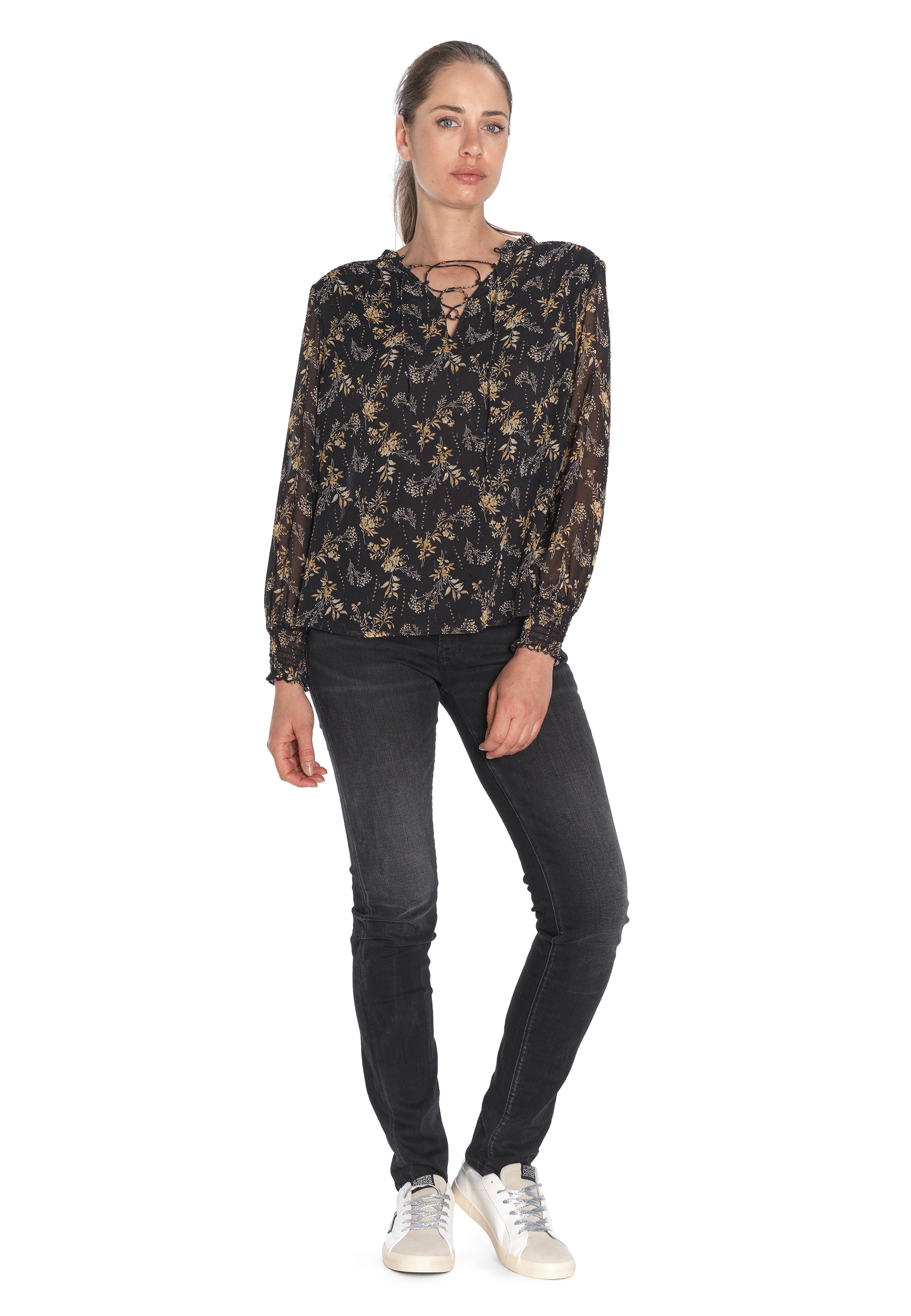 Le Temps Des Cerises Klassische Bluse »IOSHI«, mit floralem Allover-Print