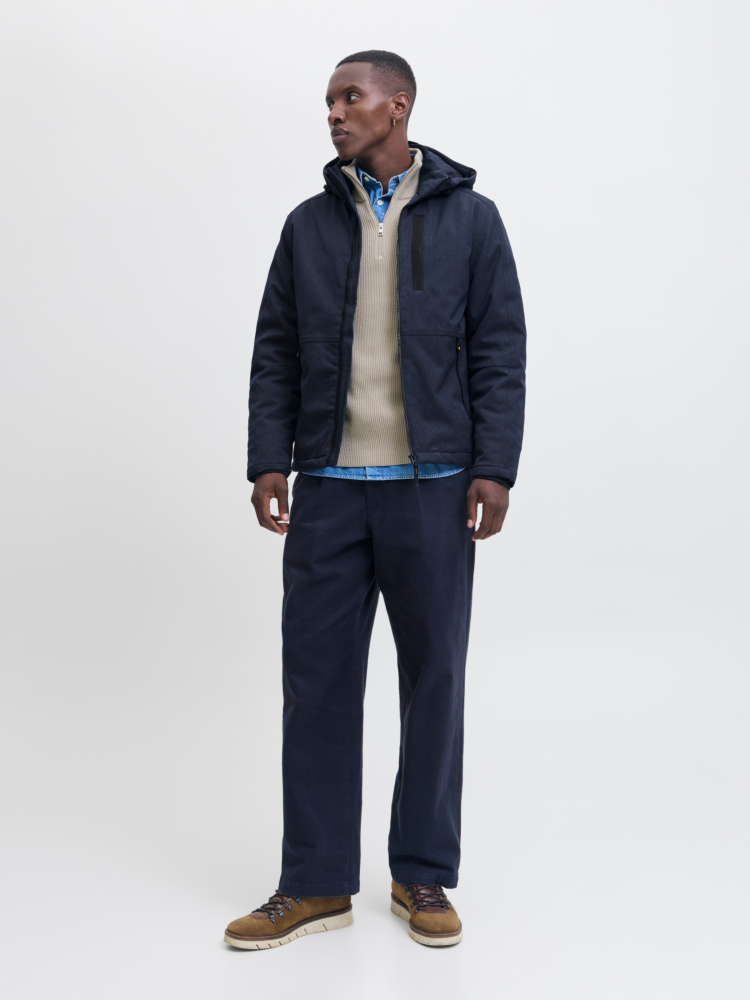 Jack & Jones Outdoorjacke »JJEPARKER DOVER JACKET SN«, mit Kapuze